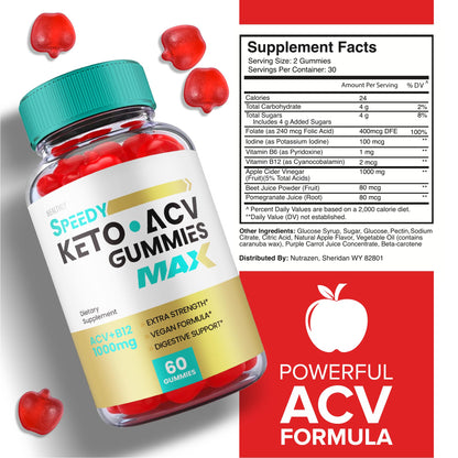 (5 Pack) Speedy Keto ACV Gummies Maximum Strength, Speedy Keto Plus ACV Gummies HealthlyUS supplements