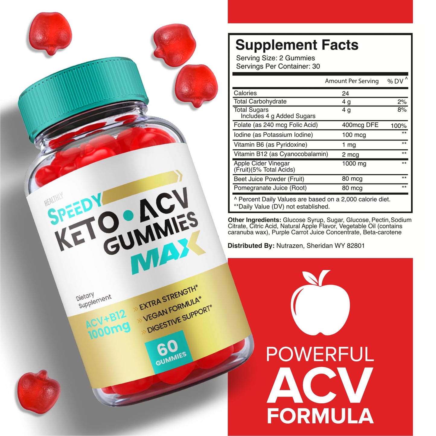 (3 Pack) Speedy Keto ACV Gummies Maximum Strength, Speedy Keto Plus ACV Gummies HealthlyUS supplements