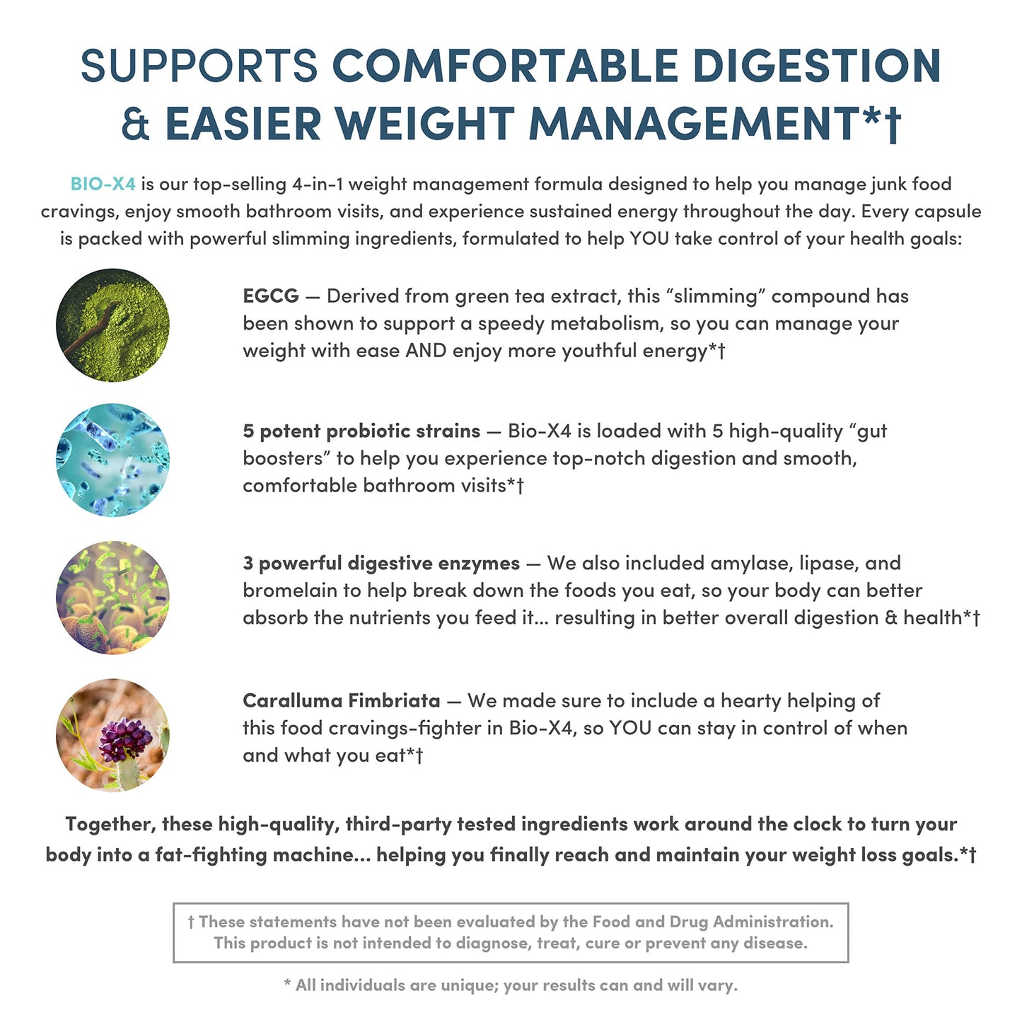 Nucific® Bio-X4 4-in-1 Weight Management Probiotic Supplement, 90 Count. NucificUS supplements