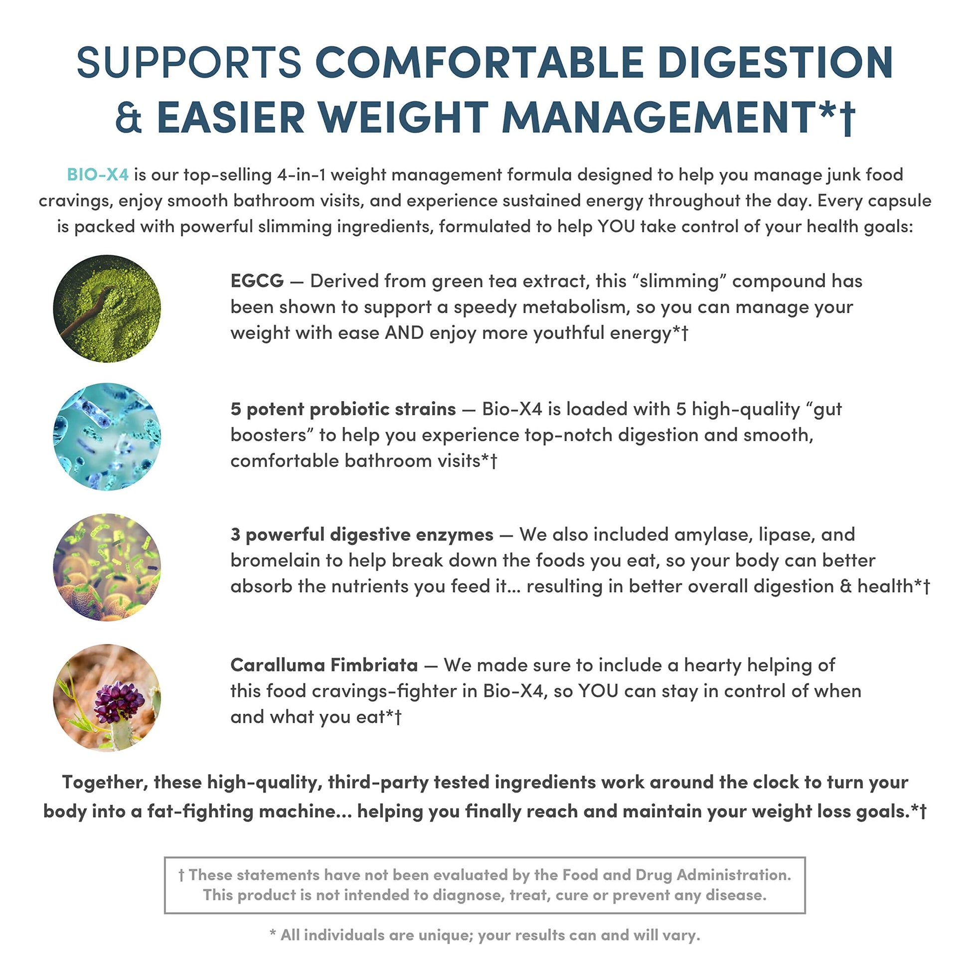 Nucific® Bio-X4 4-in-1 Weight Management Probiotic Supplement, 90 Count. NucificUS supplements
