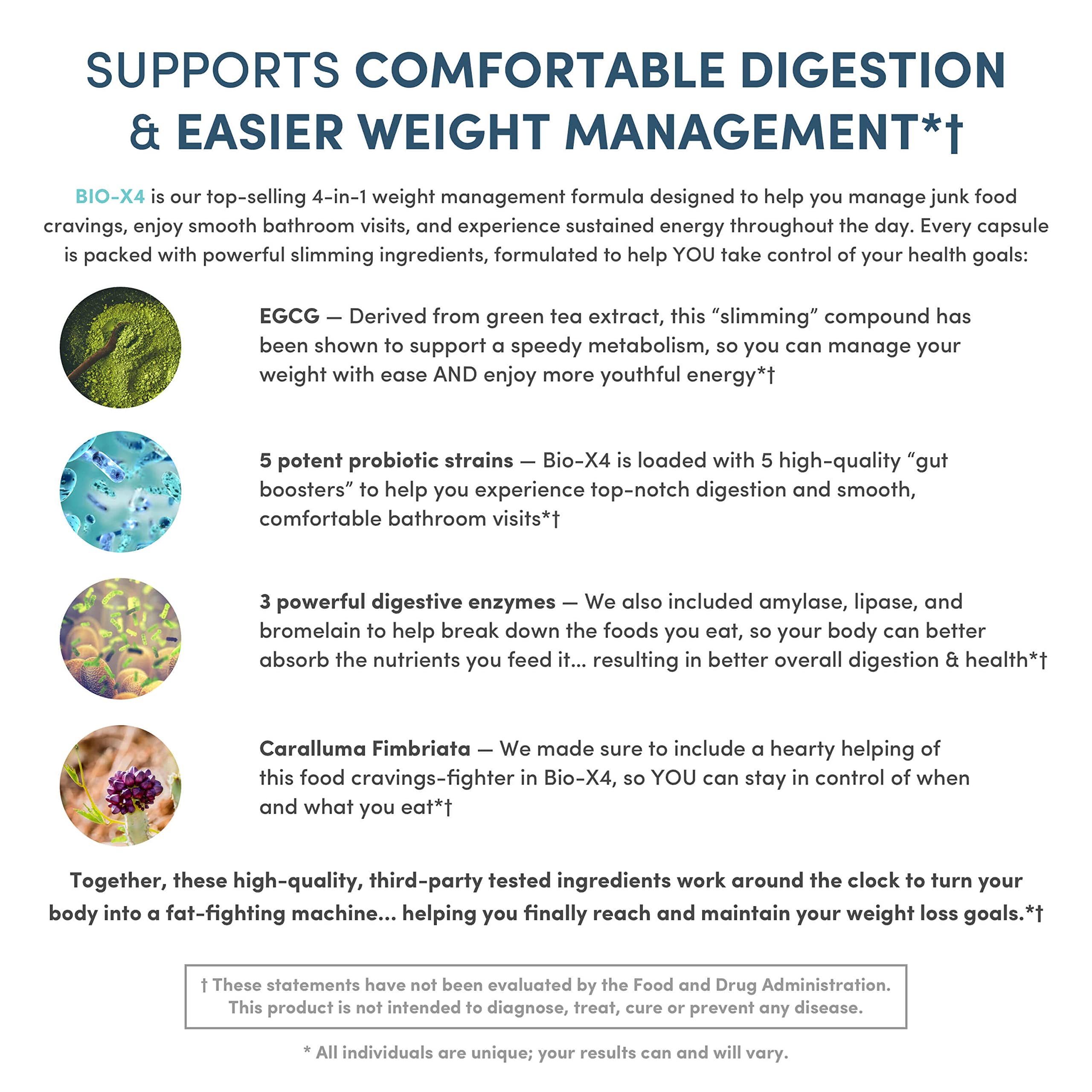 Nucific® Bio-X4 4-in-1 Weight Management Probiotic Supplement, 90 Count. NucificUS supplements
