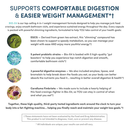 Nucific® Bio-X4 4-in-1 Weight Management Probiotic Supplement, 90 Count. NucificUS supplements
