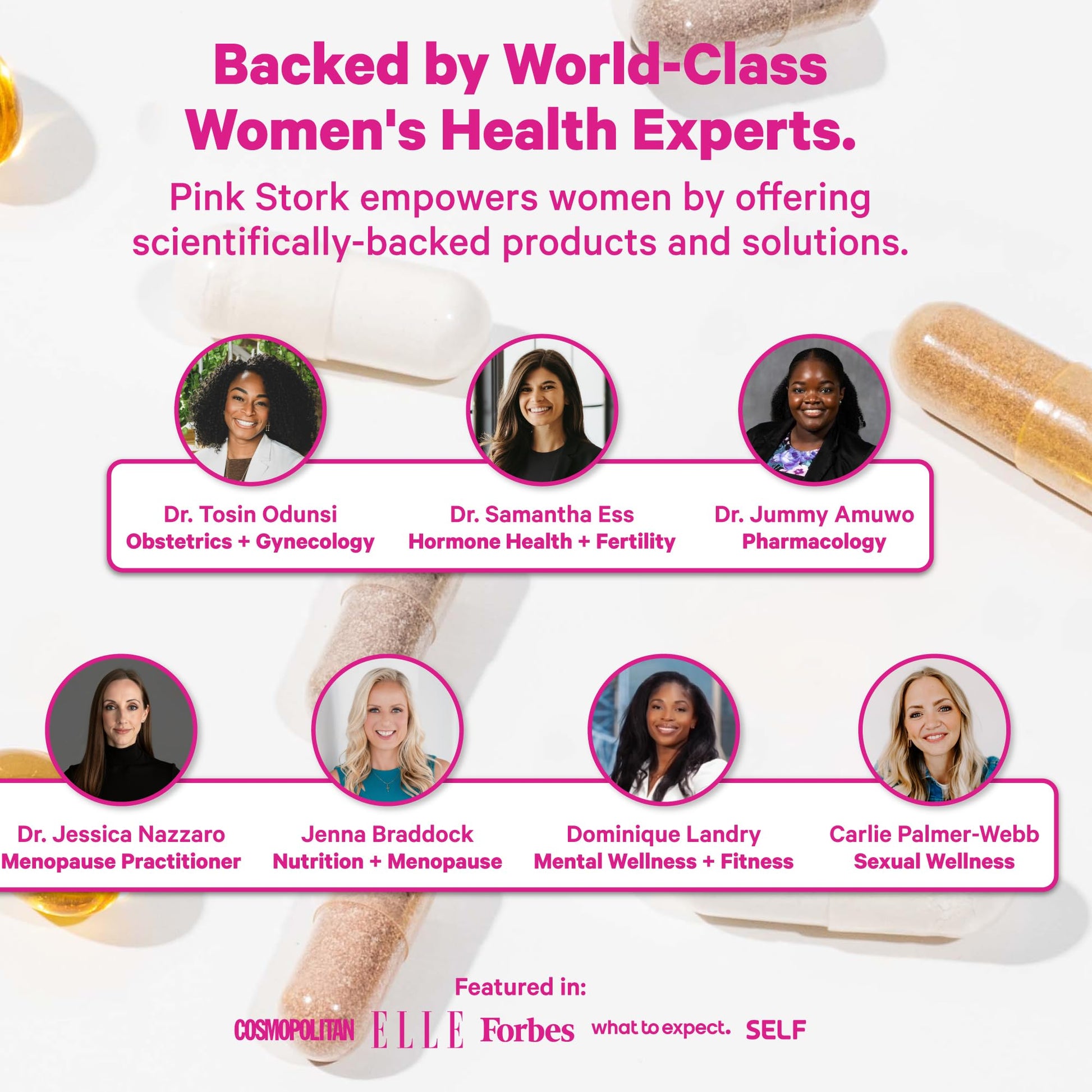Pink Stork Total Women's Multivitamin - 19 Essential Vitamins for Women & Nutrients – Energy, Metabolism, Hormone, Immune & Mood Support – B6, B12, Biotin, Iron & Zinc – 30 Capsules Pink StorkAu supplements