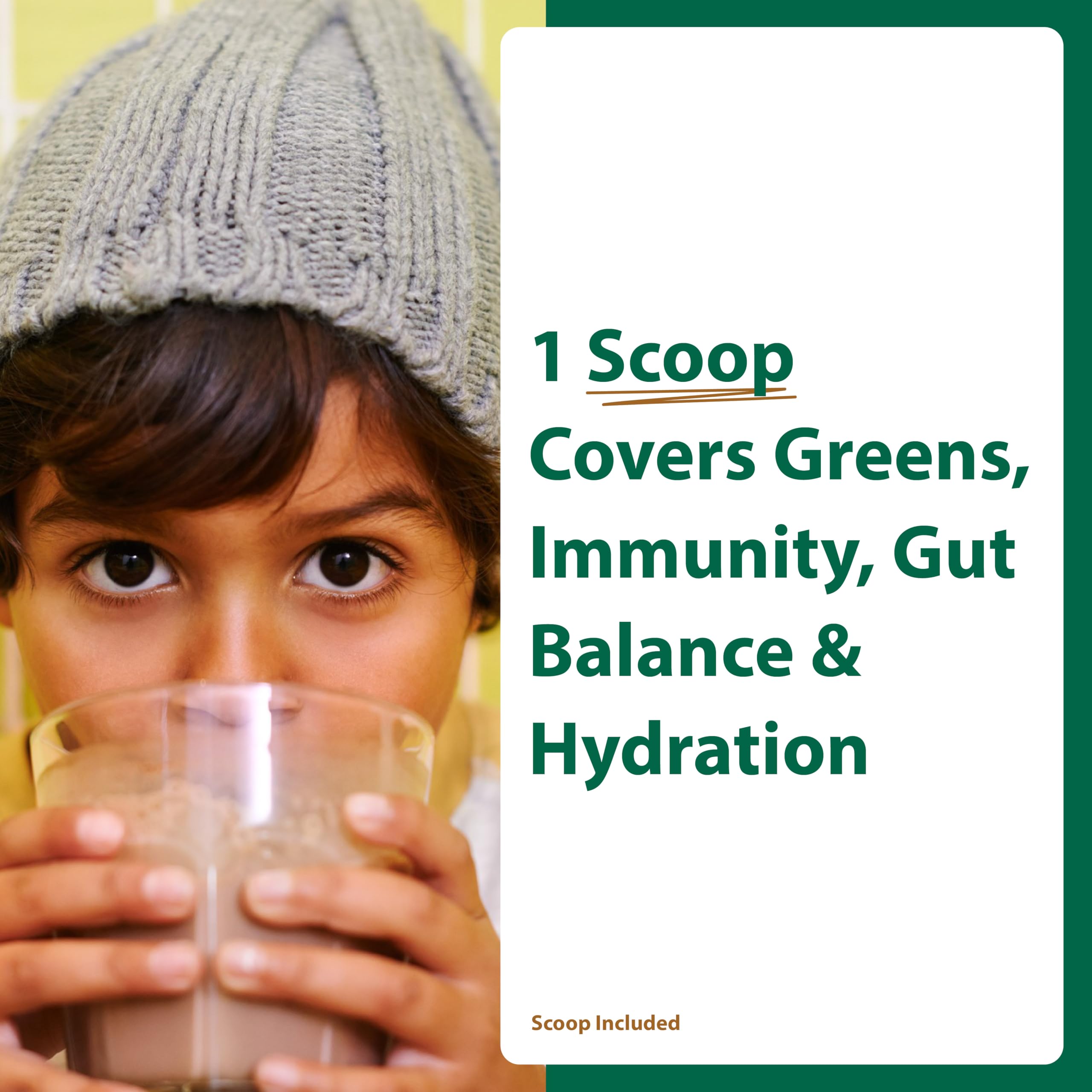MacroLife Naturals MacroCoco Super Greens Drink, Chocolate Powder Superfood for Kids & Teens - Whole Food Fruit & Vegetable Multi-Vitamins Probiotics Digestive Enzymes & Fiber Supplement - 32 Servings MacroLife NaturalsAu supplements
