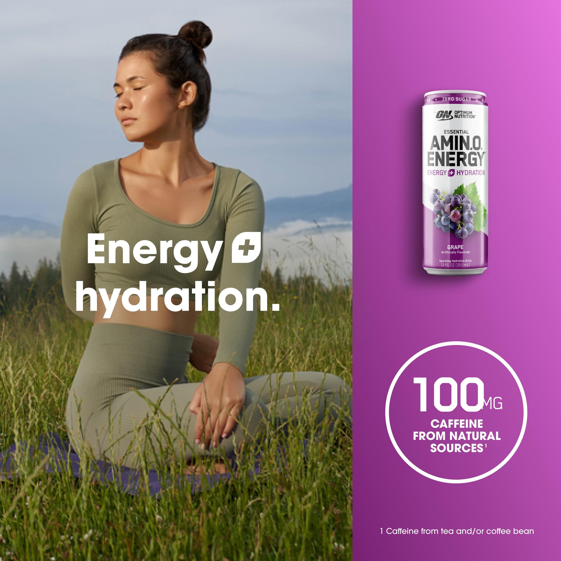 Optimum Nutrition Amino Energy Sparkling Hydration Drink, Electrolytes, Caffeine Optimum NutritionAu supplements