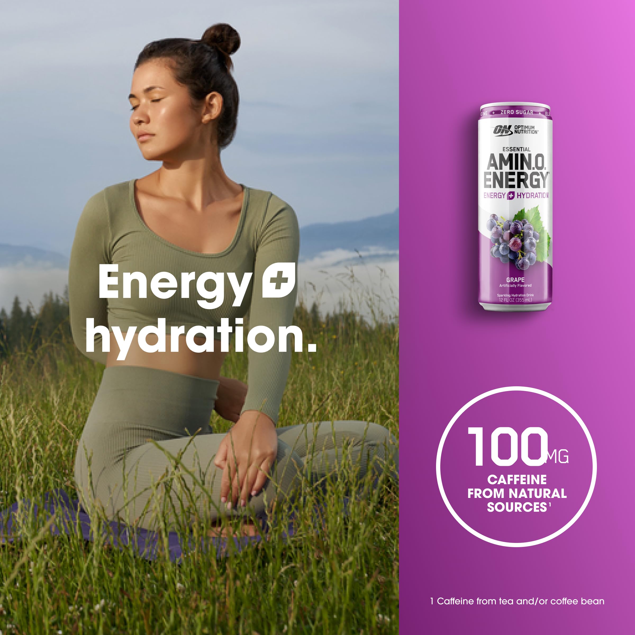 Optimum Nutrition Amino Energy Sparkling Hydration Drink, Electrolytes, Caffeine Optimum NutritionAu supplements