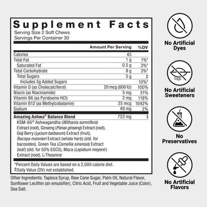 Force Factor Amazing Ashwa for Stress Relief, Memory, Focus, and Immune Support Health, Ashwaganda Supplement with KSM-66 Ashwagandha Force FactorUS supplements