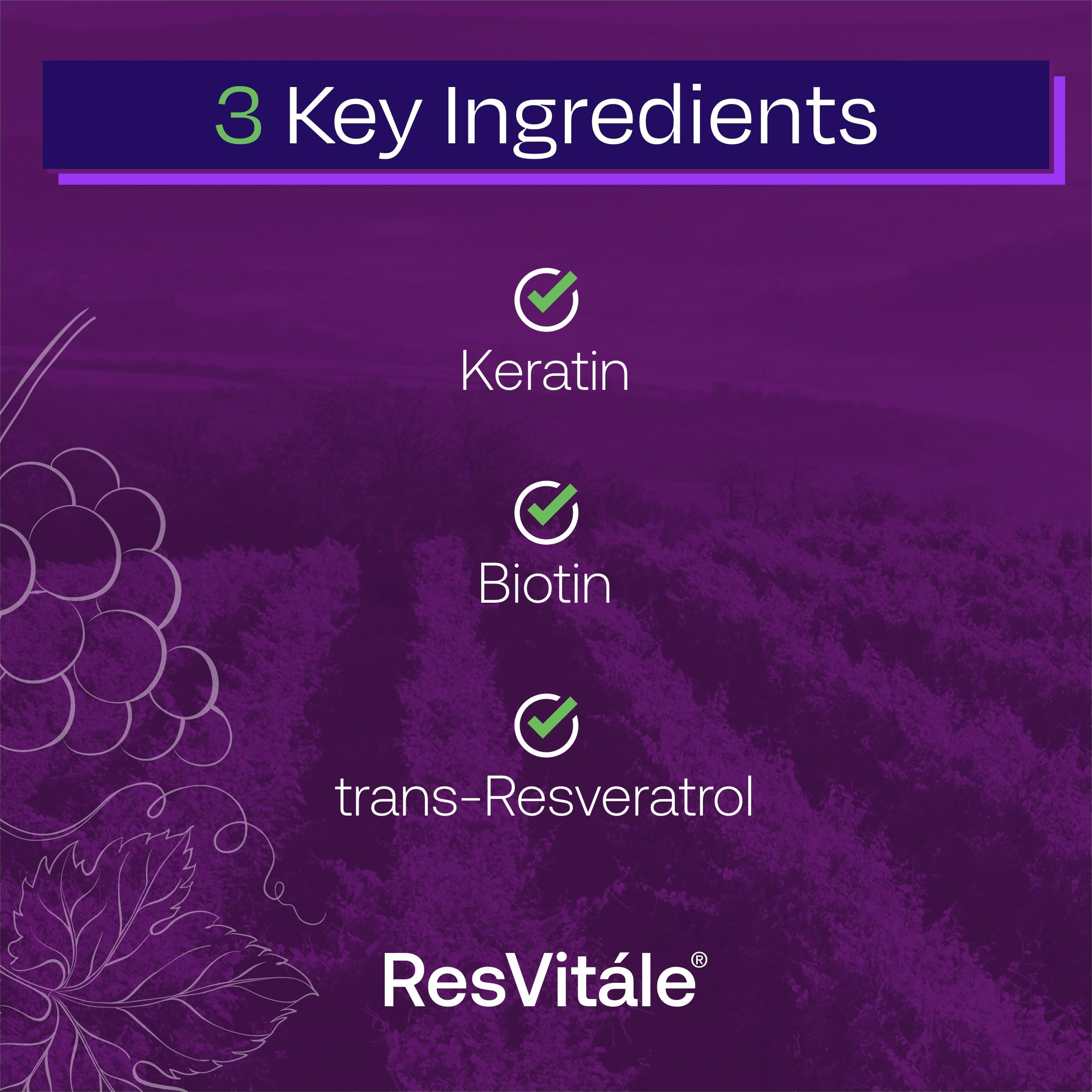 ResVitále Keratin Hair Enhance - Keratin Supplement for Hair Growth - 60 Capsules ResVitaleAu supplements