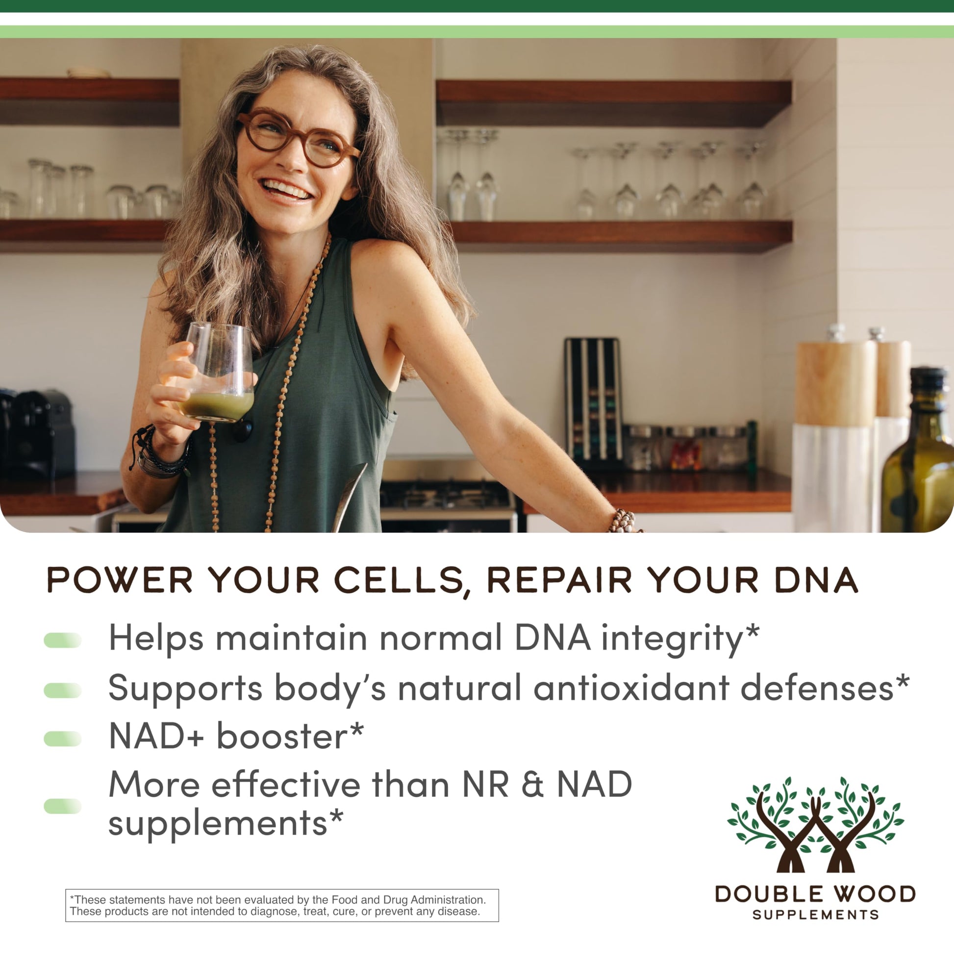 NMNH (NMN Supplement Alternative) Only Clinically Studied Ingredient - Boosts NAD+ Levels for Anti Aging and Cell Regeneration by Double Wood Double Wood SupplementsAu supplements