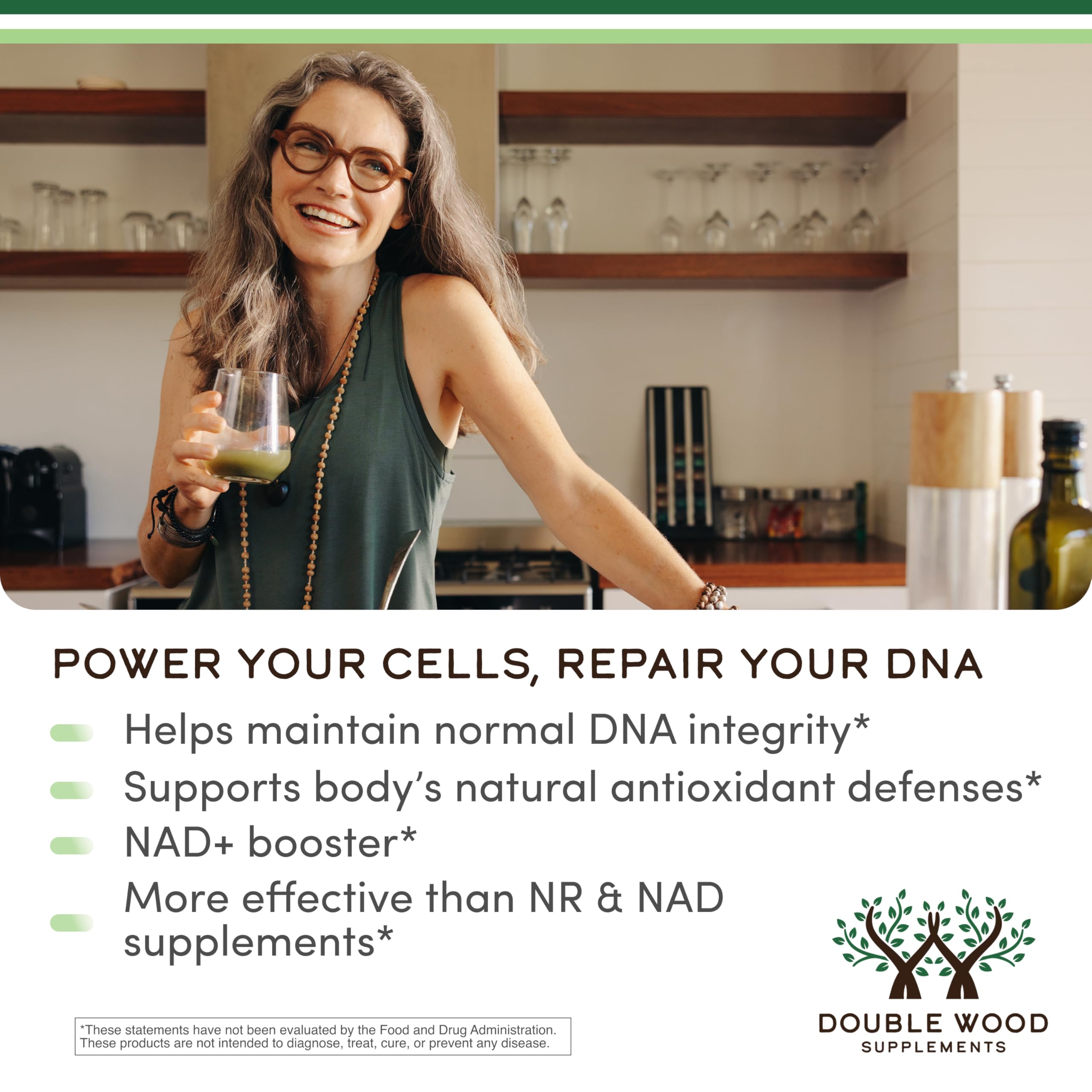 NMNH (NMN Supplement Alternative) Only Clinically Studied Ingredient - Boosts NAD+ Levels for Anti Aging and Cell Regeneration by Double Wood Double Wood SupplementsAu supplements