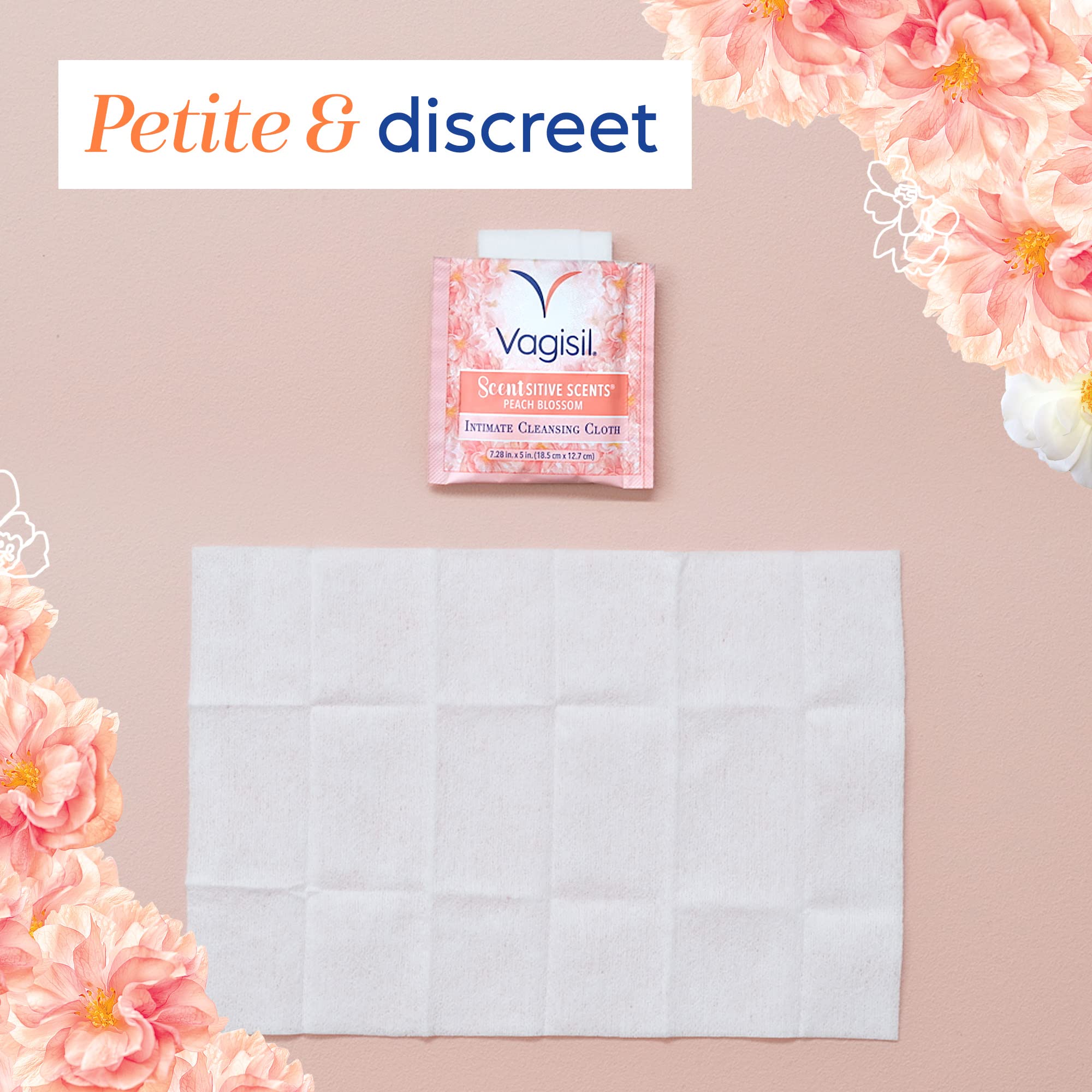 Vagisil Scentsitive Scents On-The-Go Feminine Cleansing Wipes, pH Balanced, Peach Blossom VagisilAu supplements