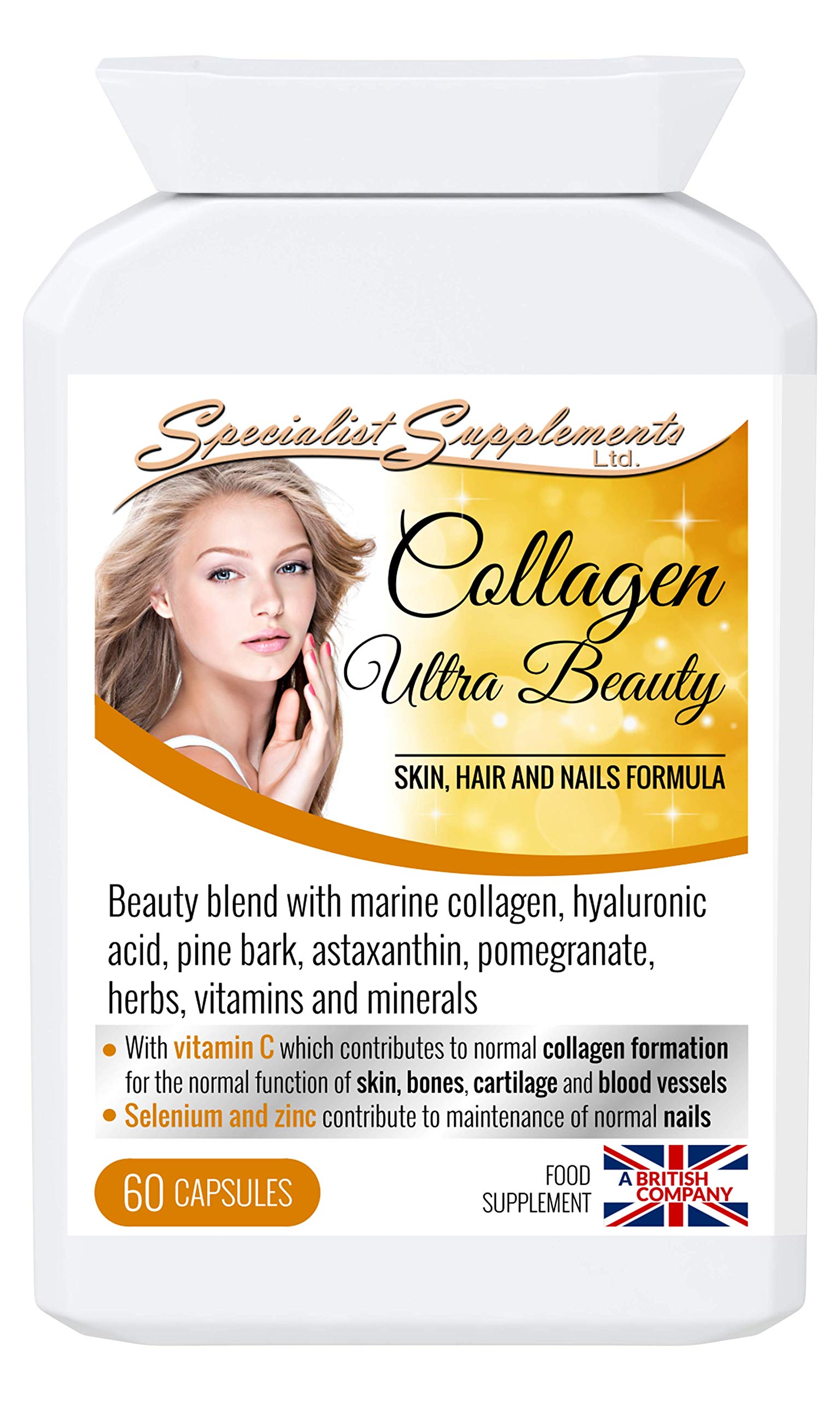 Specialist Supplements Collagen Ultra Beauty Marine Collagen, Hyaluronic Acid, Vitamin, Mineral Specialist SupplementsAu supplements