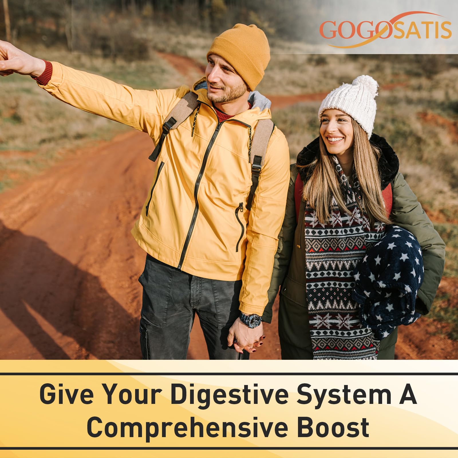 Probiotics for Women & Men, 300 Billion CFU 11 Strains, Probiotic with Organic Herbal GOGOSATISAu supplements