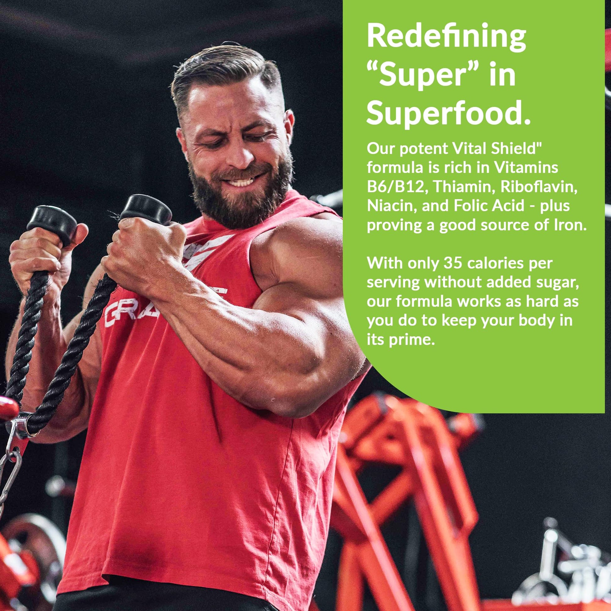 Granite Nutrition Vital Shield - USDA Organic Superfood Greens with Mushrooms & Tart Cherry – Supports Energy, Immune Function & Digestive Health – Lemon Lime Flavor (30 Servings) Granite SupplementsAu supplements