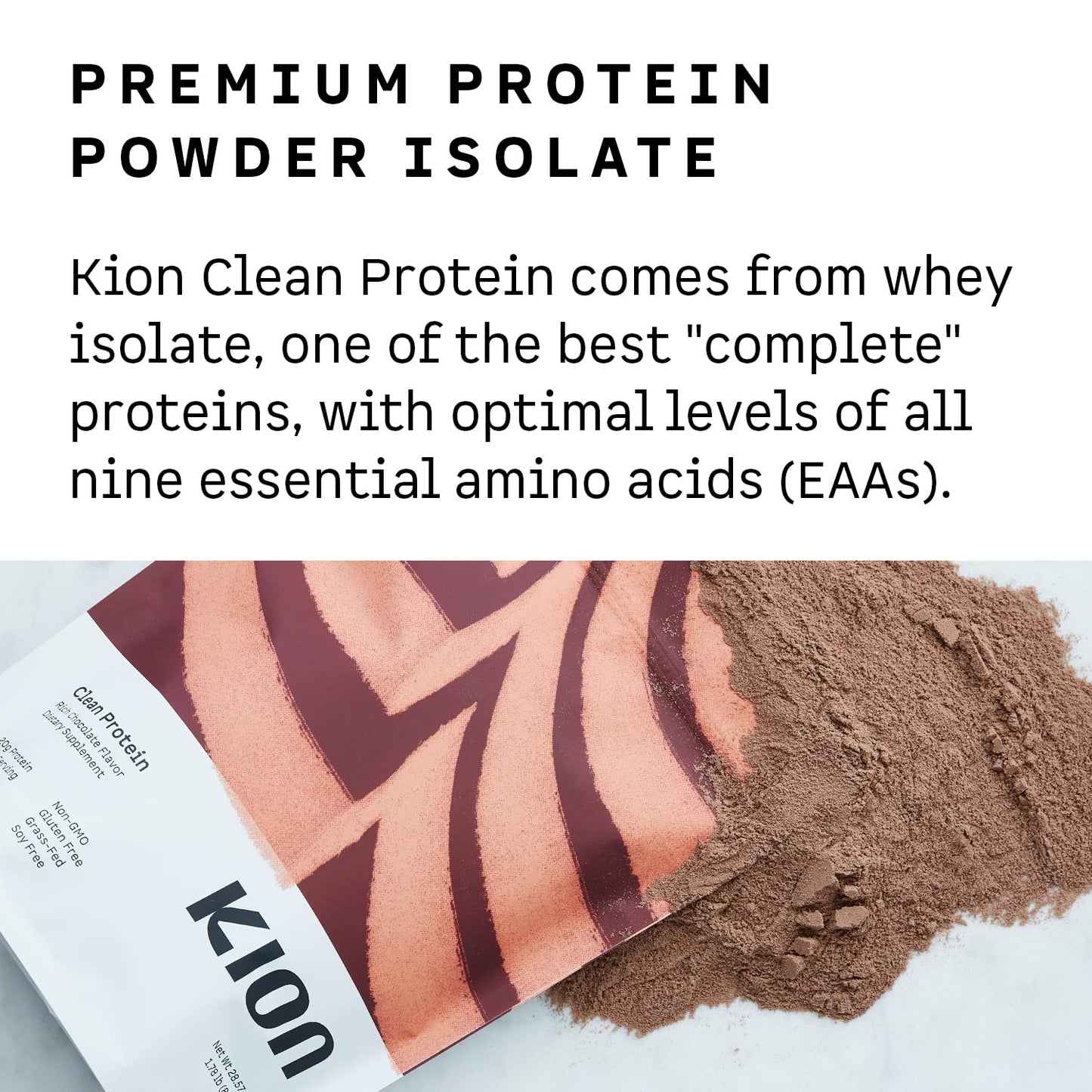 Kion Clean Protein | Grass-Fed & Pasture-Raised Whey Isolate Protein Powder KionUS supplements