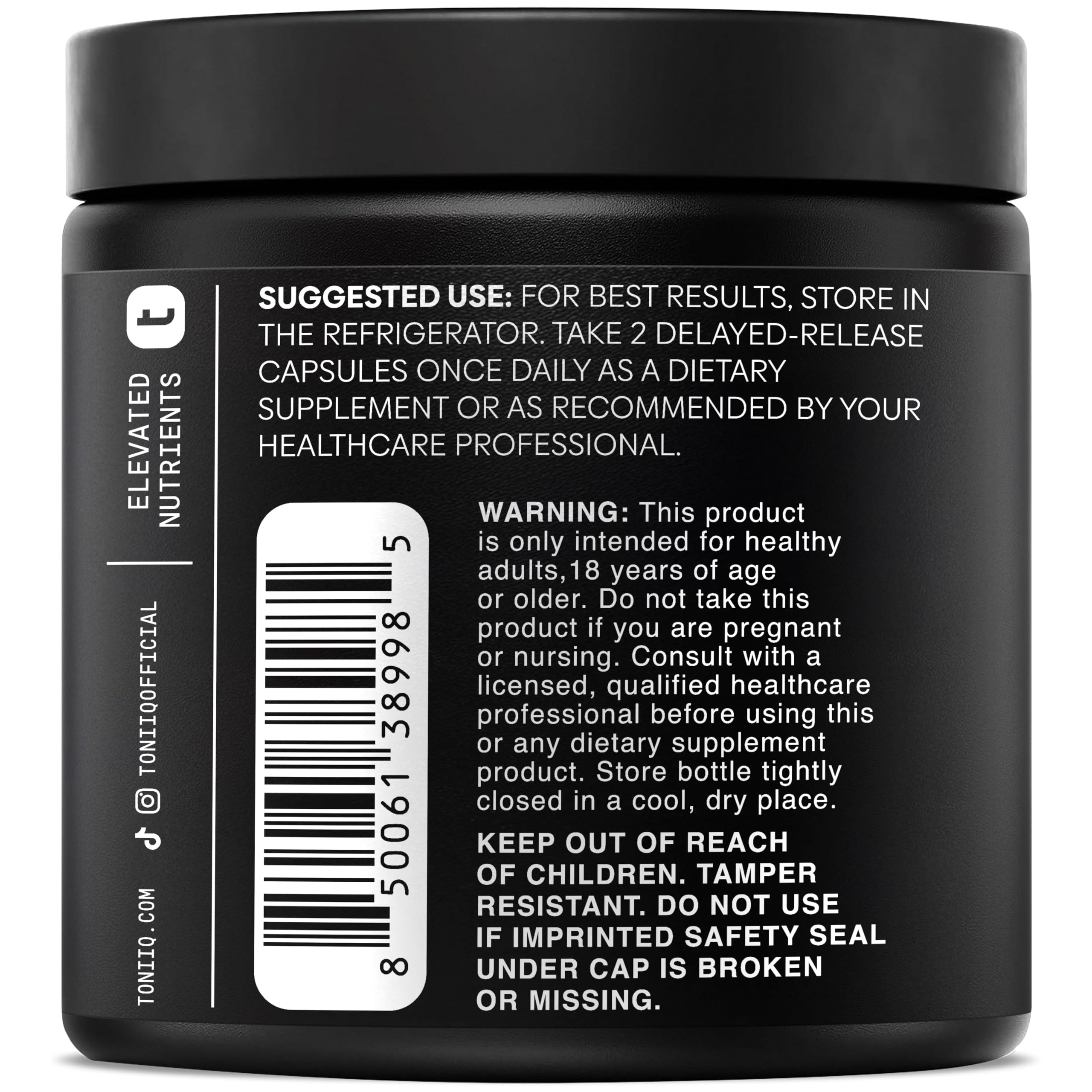 Toniiq Lactobacillus Rhamnosus – Ultra High Strength 100B CFU with Prebiotic FOS – Delayed Release Capsules – Third-Party Lab Tested – 60 Capsules ToniiqAu supplements
