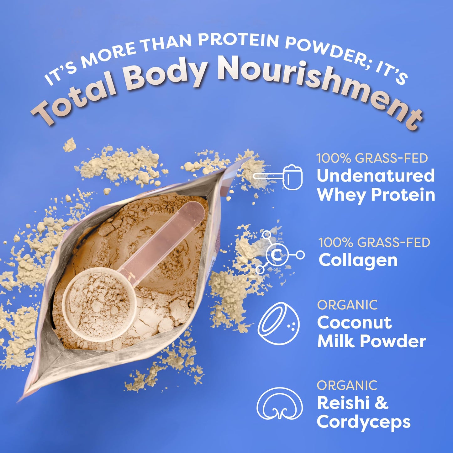 FlavCity Protein Powder Smoothie, Vanilla - 100% Grass-Fed Whey Protein FlavCityUS supplements