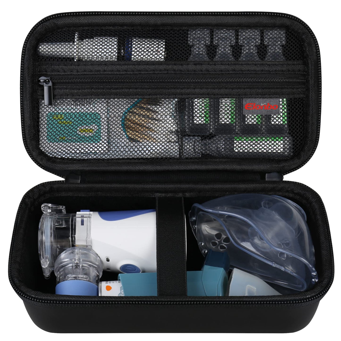 Elonbo Carrying Case for Portable Handheld Inhaler Nebulizer Machine for Adults and Kids ElonboUS supplements