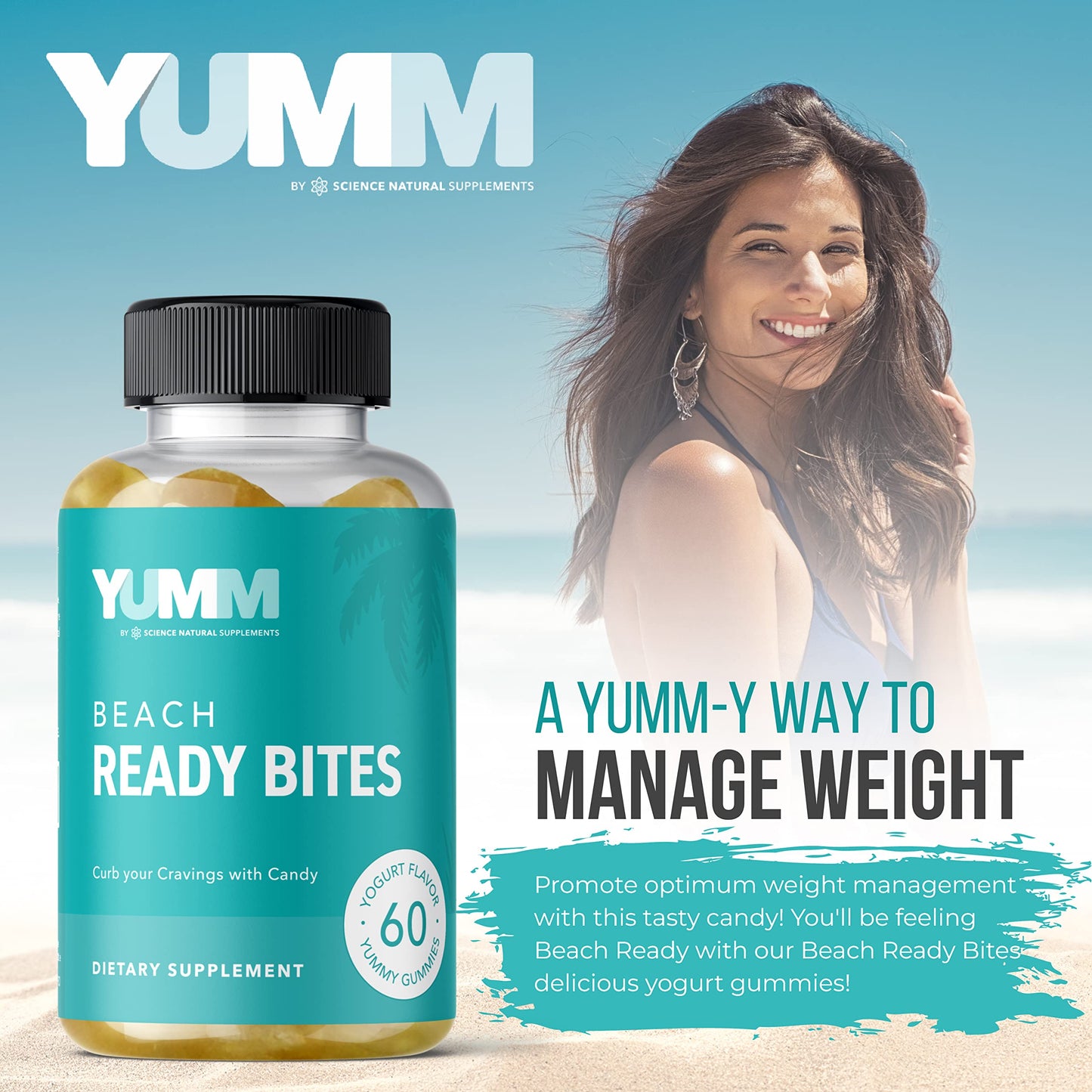 Science Natural Supplements Yumm Beach Ready Bites Formulated to Support Weight Science Natural SupplementsUS supplements