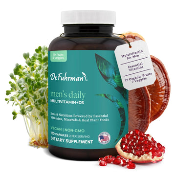 Dr. Fuhrman 2 Month Supply Multivitamin for Men + D3 Vitamin for Immune Support | Vegan Formula Womens Multivitamin with B12 & Zinc | Dr. FuhrmanAu supplements