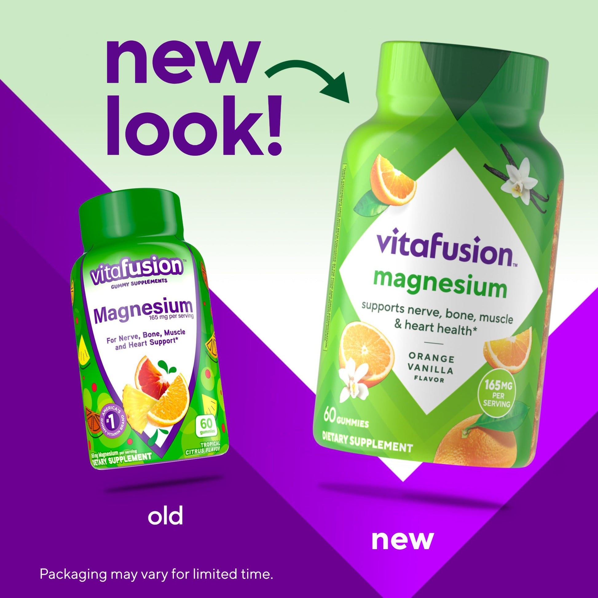 vitafusion Magnesium Gummy Supplement, Bring calm to your vitamin routine, Tropical Citrus Flavor, 60 Gummies VitafusionAu supplements