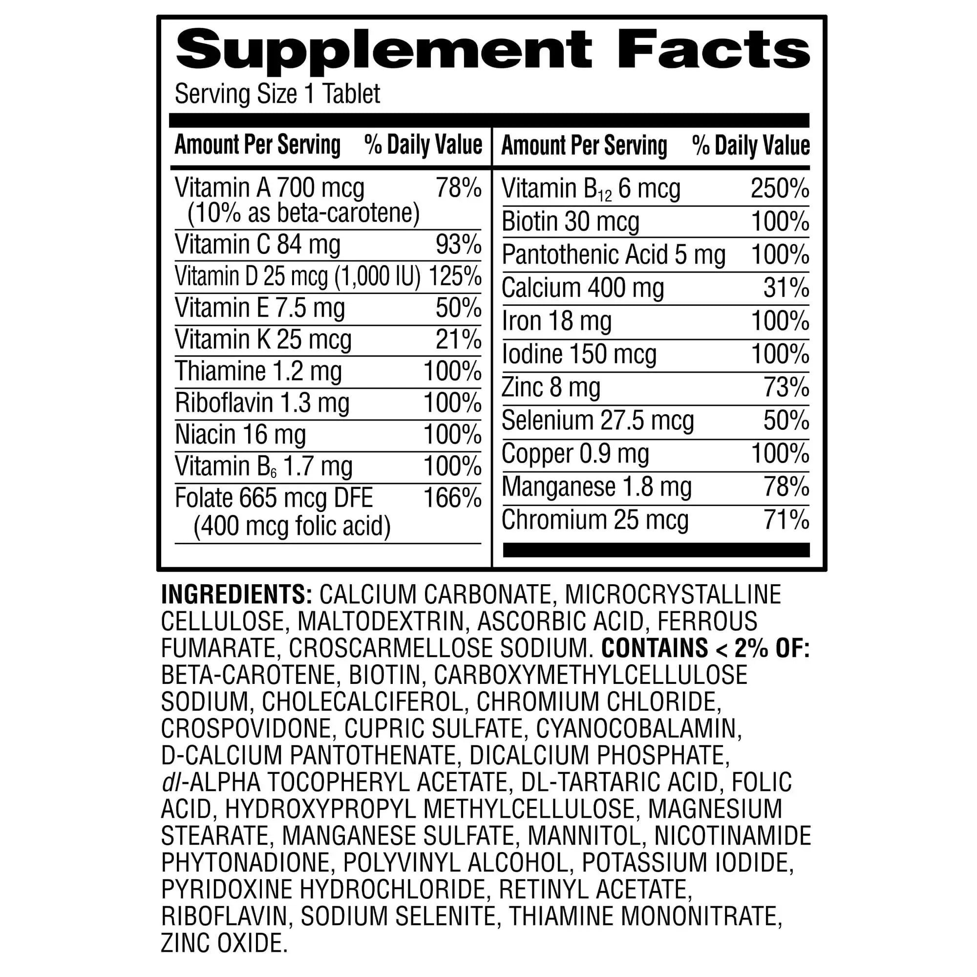 One Daily Women's Multivitamin/Multimineral Supplement Tablets for Women's Health, 200 Count Aus HealthcareAu supplements