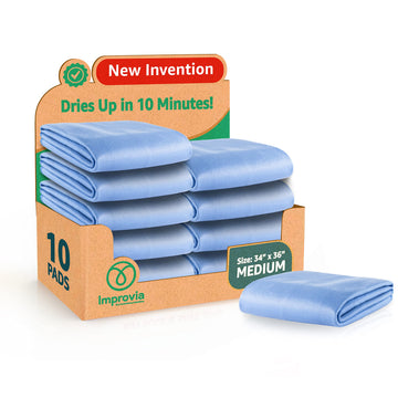 IMPROVIA® Washable Underpads 34" x 36" (Pack of 10) Heavy Absorbenc IMPROVIAUS supplements