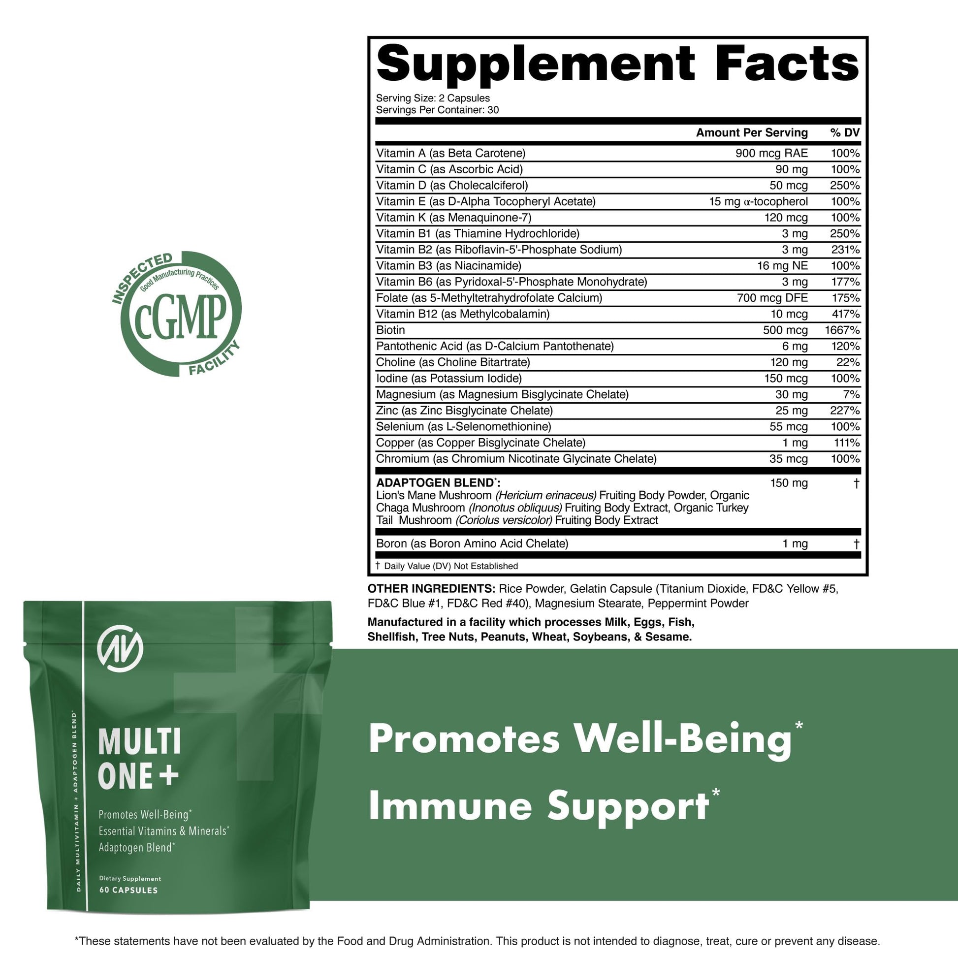 MultiOne Men & Women’s Daily Multivitamin - Essential Nutrients and Minerals for Optimal Health (60 Capsules) NutraOneAu supplements