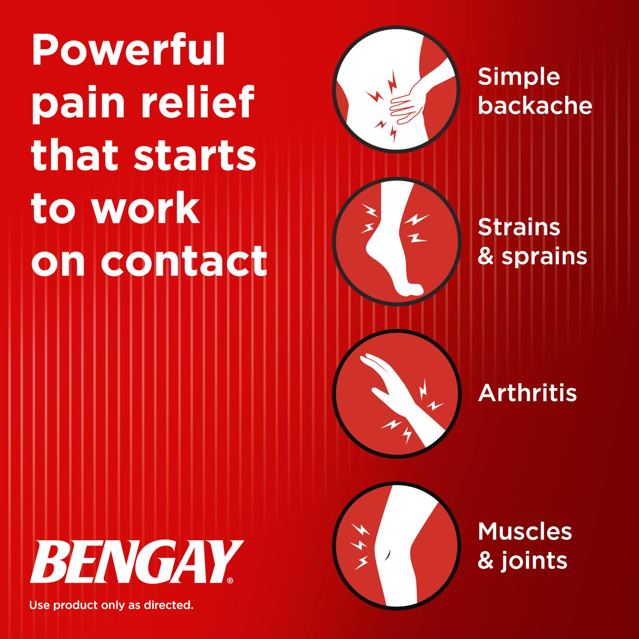 Bengay Ultra Strength Topical Pain Relief Cream, Non-Greasy Topical Analgesic for Minor Arthritis, Muscle, Joint and Back Pain, Camphor, Menthol and Methyl Salicylate, 4 OZ BengayAu supplements
