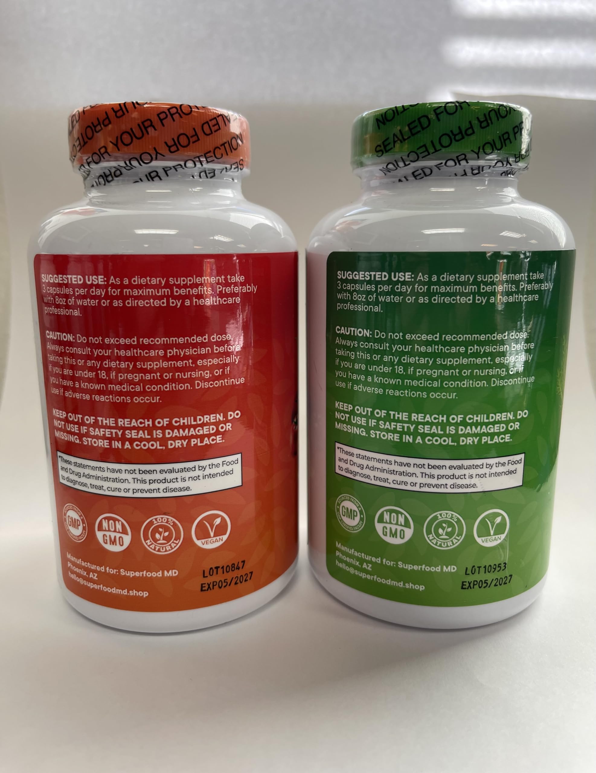 Superfood Fruit and Veggie Supplement - 360 Whole Super Fruit and Vegetable Supplements & Vitamin with Beta-Carotene, Soy Free- 180 Count (Pack of 2) Superfood MDAu supplements