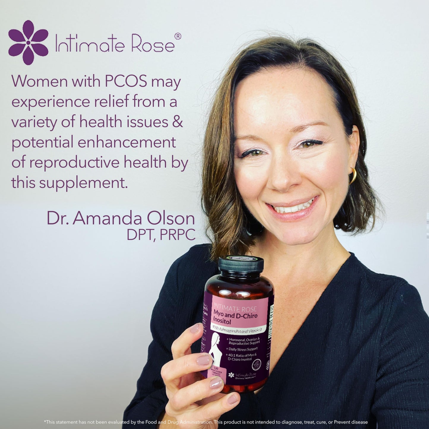 Myo-Inositol & D-Chiro Inositol 40:1 Blend + Vitamin D3 + Ashwagandha - Vegan Capsule Intimate RoseUS supplements