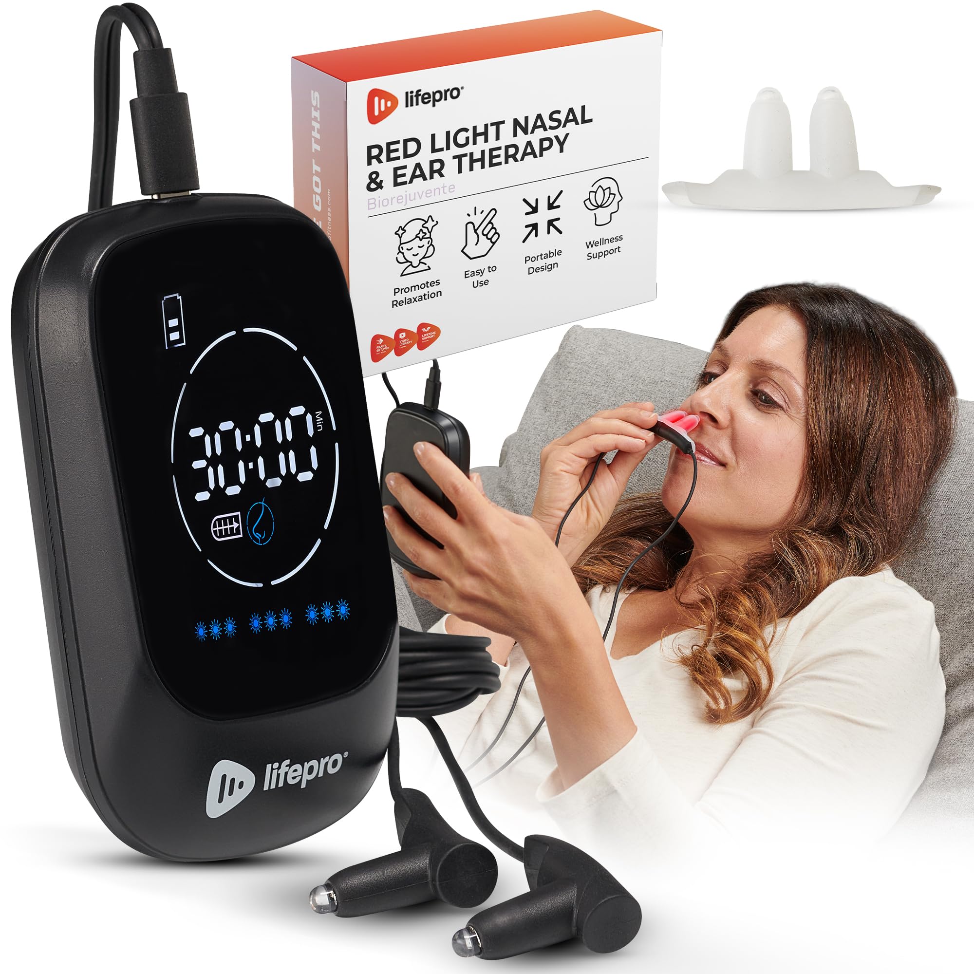 Lifepro Red Light Therapy Device for Nose & Ears - Portable Red and Near Infrared Light Therapy LifeProAu supplements