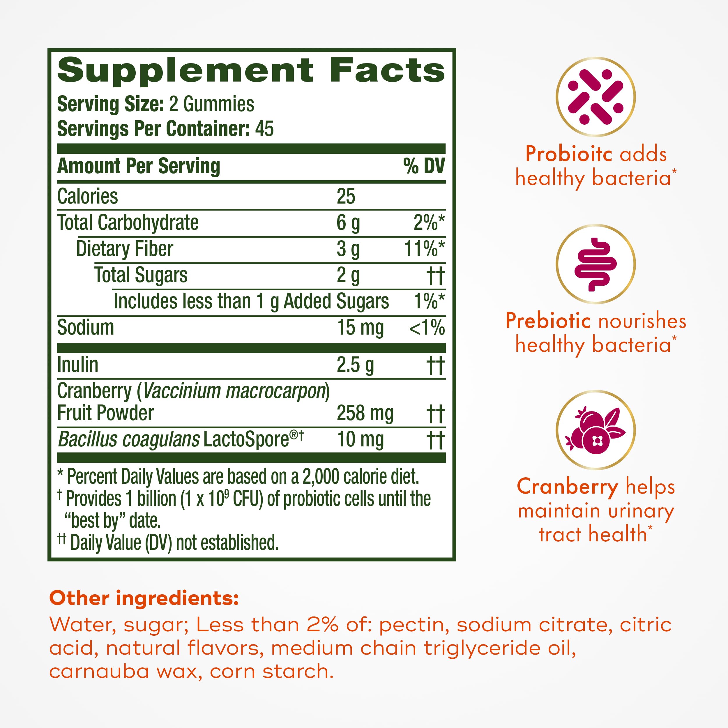 Align Probiotic, Women's Dualbiotic, Womens Probiotic Gummies, Prebiotics and Probiotics for Women, with Cranberry for Urinary Tract Health*, Cranberry Flavor, 90 Gummies AlignAu supplements