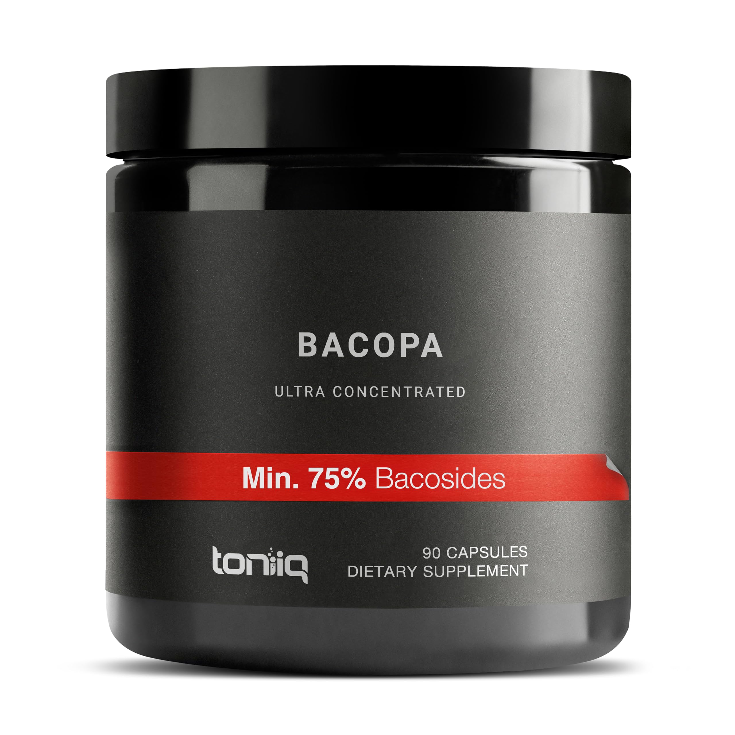 Toniiq Bacopa - Ultra High Potency 45:1 Extract with 75% Bacosides - Highly Concentrated - Third-Party Lab Tested - 90 Capsules ToniiqAu supplements