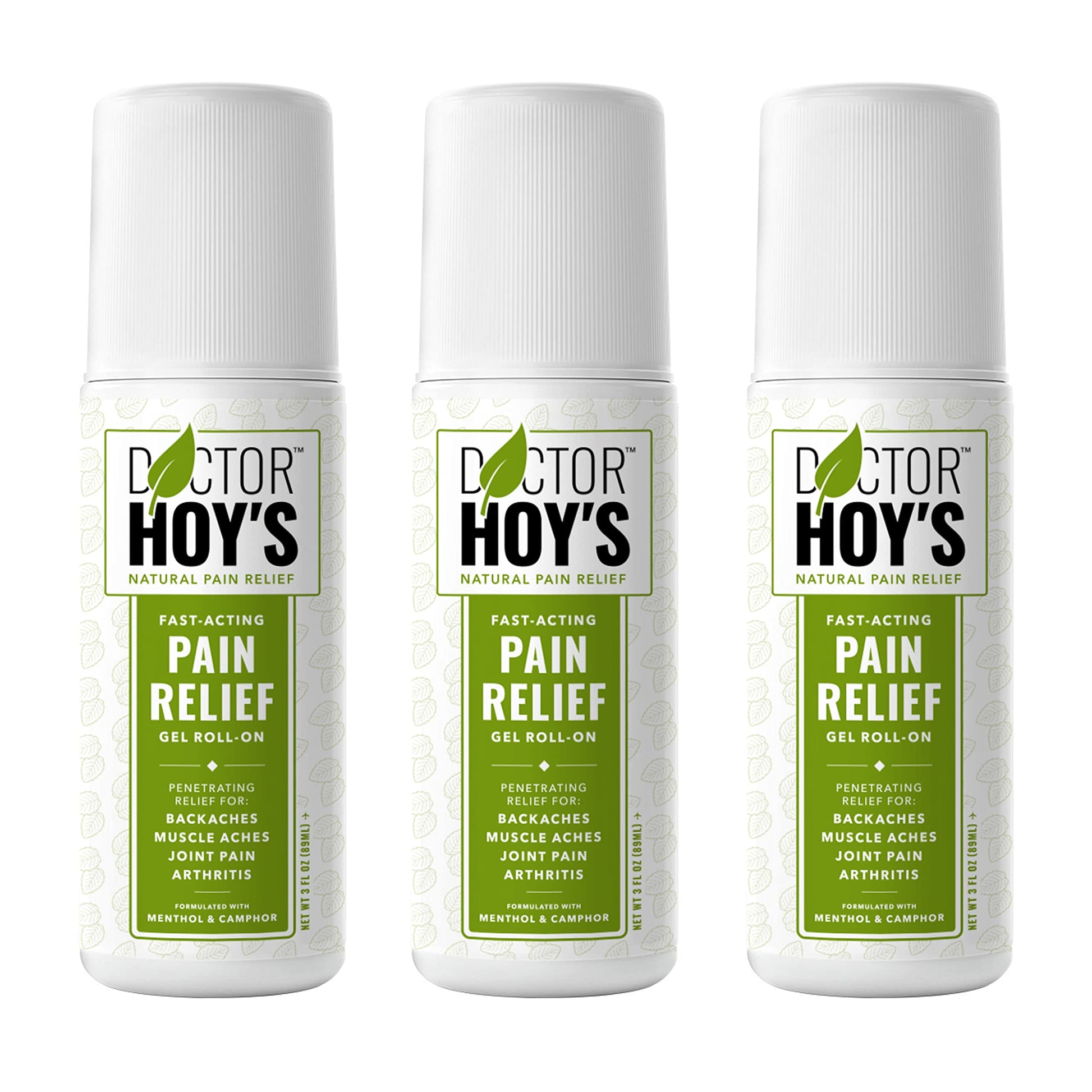 DOCTOR HOY'S Natural Pain Relief Gel, Water Based with Arnica, Anti-Inflammatory, Clean, Safe and Effective Natural Pain Relief, 3 oz. Roll-On, 3pk DOCTOR HOY'SAu supplements
