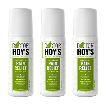 DOCTOR HOY'S Natural Pain Relief Gel, Water Based with Arnica, Anti-Inflammatory, Clean, Safe and Effective Natural Pain Relief, 3 oz. Roll-On, 3pk DOCTOR HOY'SAu supplements