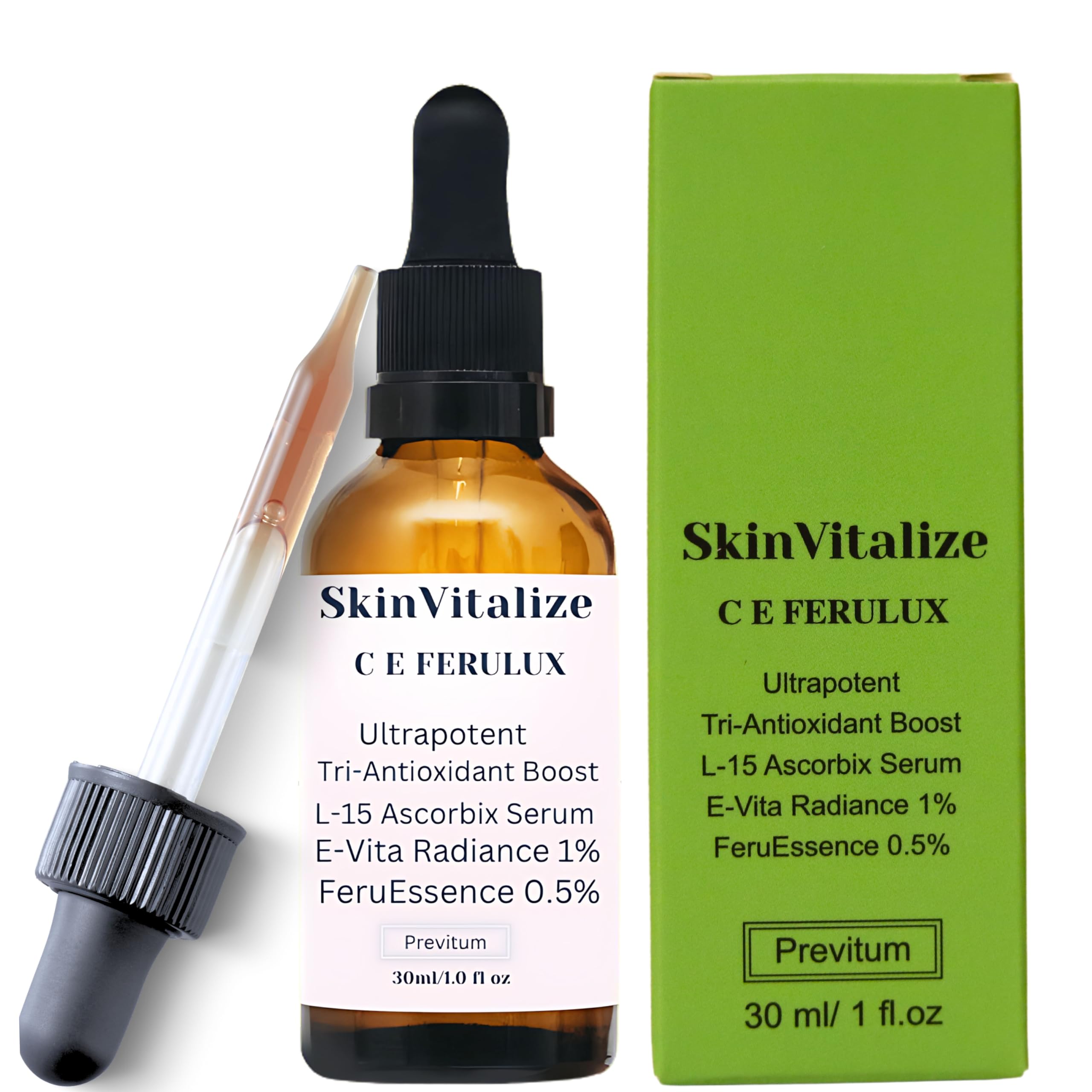 SkinVitalize C E ferulux Vitamin C Serum - 30ml: Advanced Formula for Fighting with Wrinkles Msupps.comAu supplements