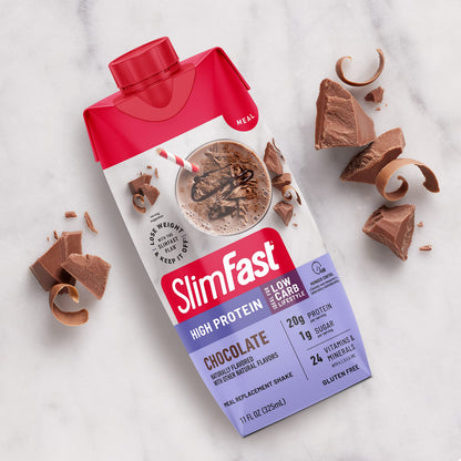 SlimFast Protein Shake, Chocolate- 20g Protein, Meal Replacement Shake Ready to Drink SlimFastUS supplements