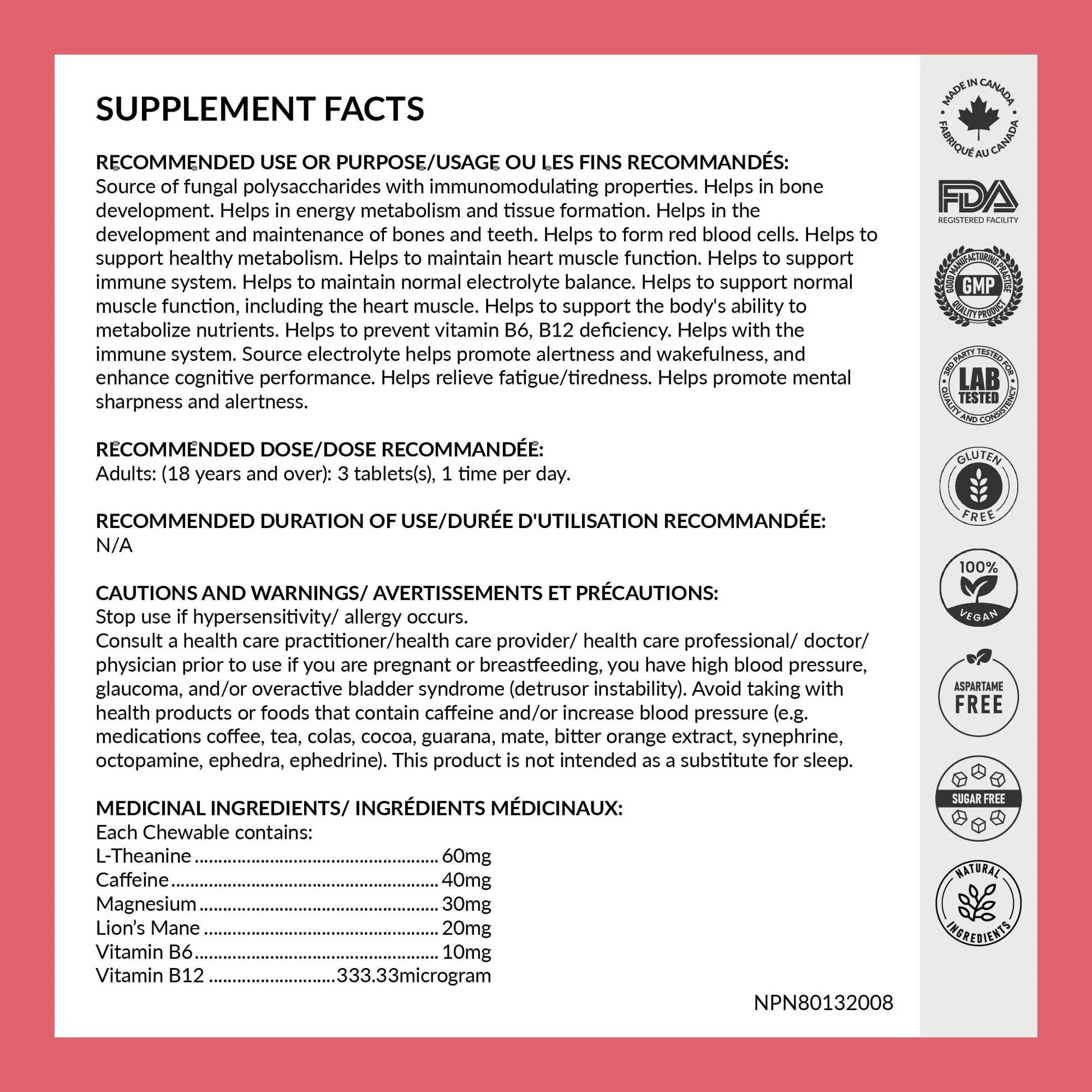 REJUVE+ Focus & Clarity Nootropic Supplement – Brian Boost | L-Theanine, Caffeine, Lion’s Mane, Magnesium, Vitamin B6 & B12 | Brain Support, Memory, Focus & Energy | Mint Flavor (30 Chewables) (1) REJUVE+nz supplements