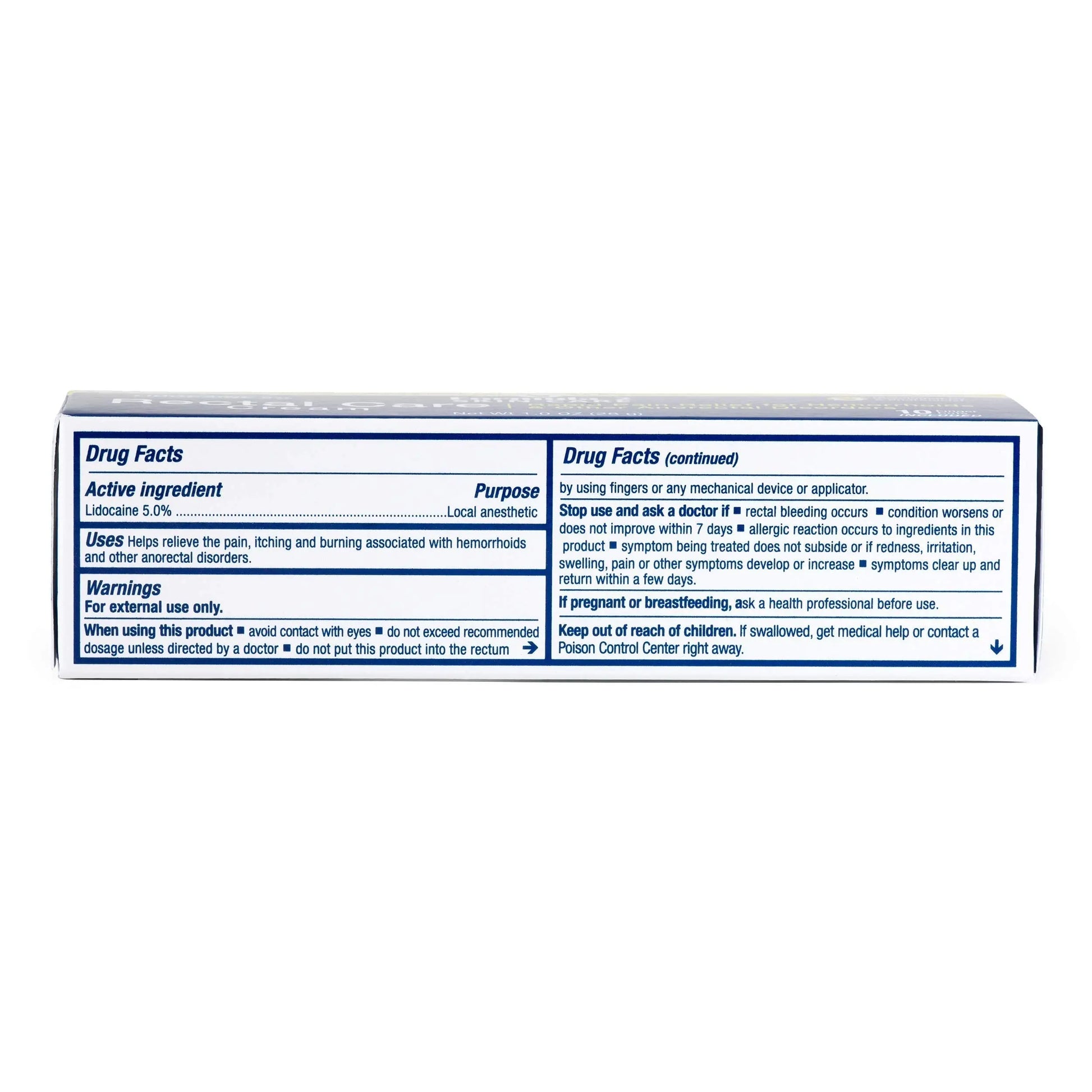 Pharmacist Formulated - Rectal Care Cream - Pain Relief for Hemorrhoids Formula 2 Skin CareAu supplements