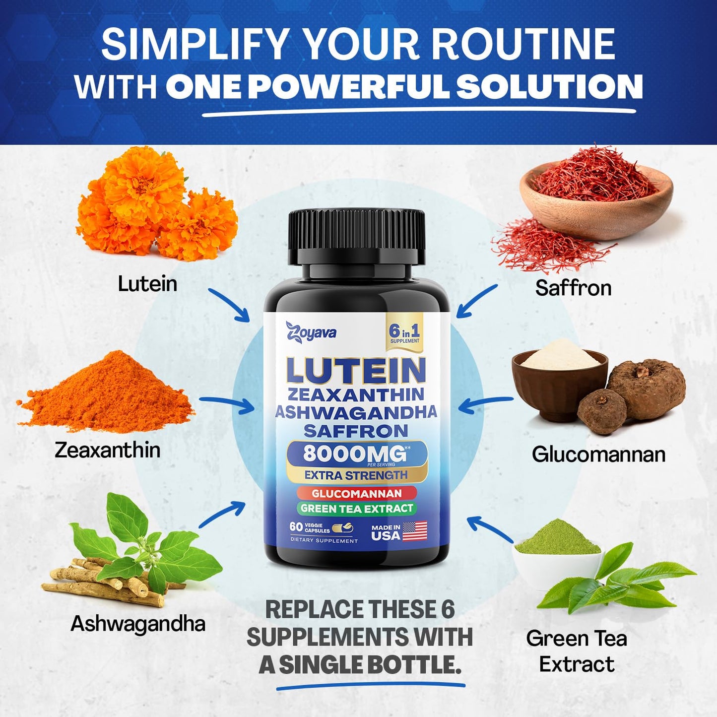 Zoyava Sea Moss 16-in-1 and Lutein 6-in-1 Bundle ZoyavaUS supplements