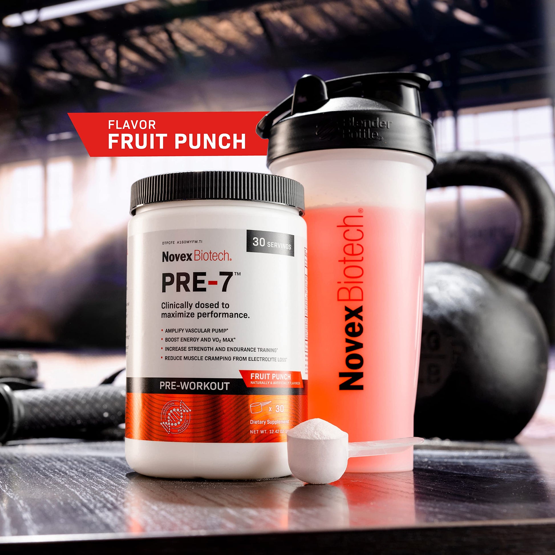 Novex Biotech PRE-7 Pre-Workout Powder – Best preworkout for Men - Boost Energy Novex BiotechAu supplements