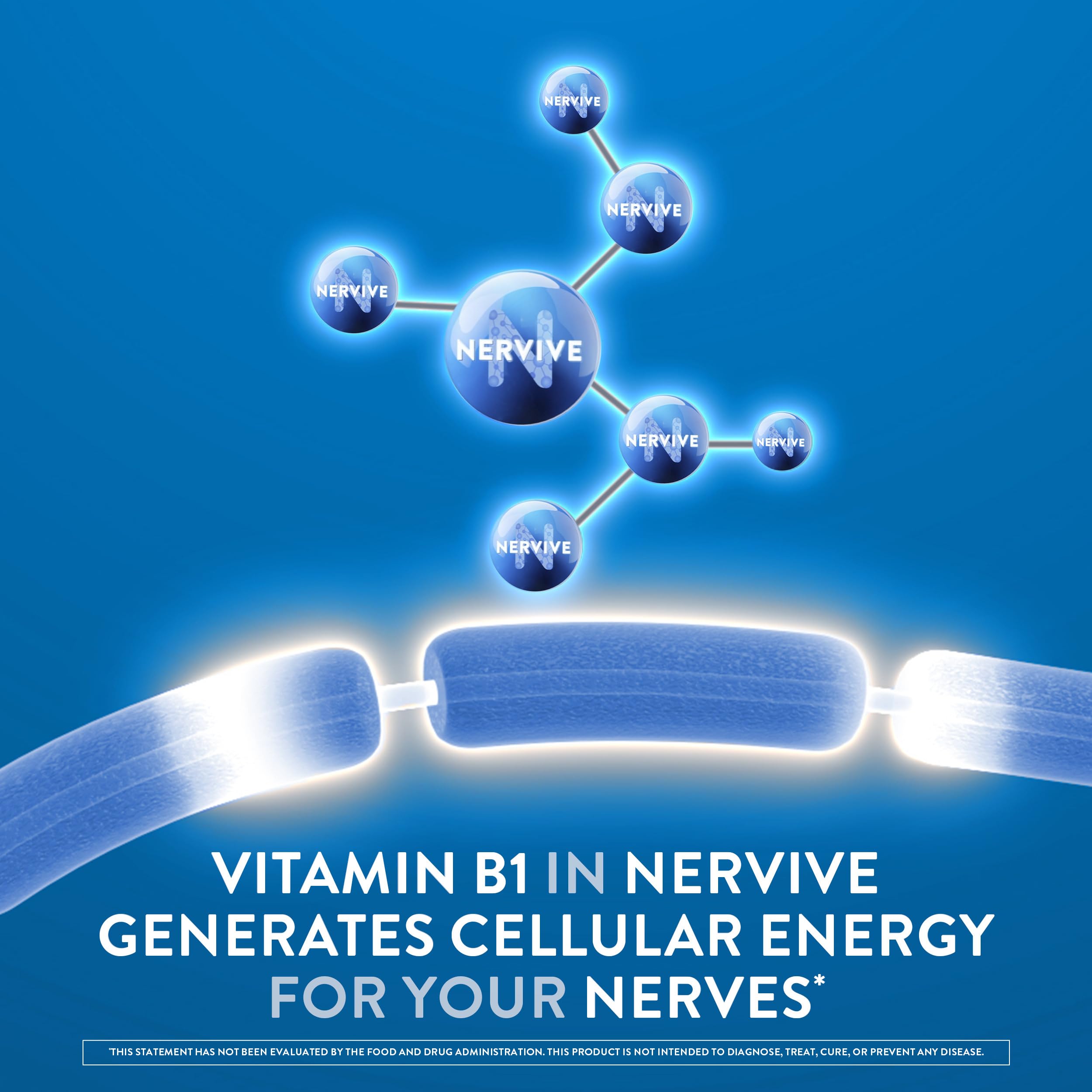 Nervive Nerve Health, Alpha Lipoic Acid, Fortify Nerve Health, Healthy Nerve Function, Healthy Blood Circulation, Supplement, Tablet, 60 Tablets NerviveAu supplements