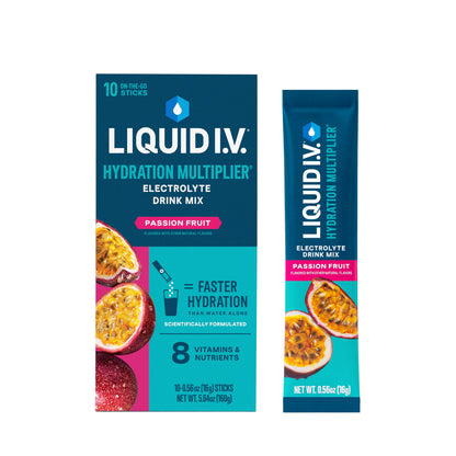 Liquid I.V.® Hydration Multiplier - Passion Fruit | Electrolyte Powder Drink Mix | 1 Pack (10 Servings) Liquid I.V.US supplements