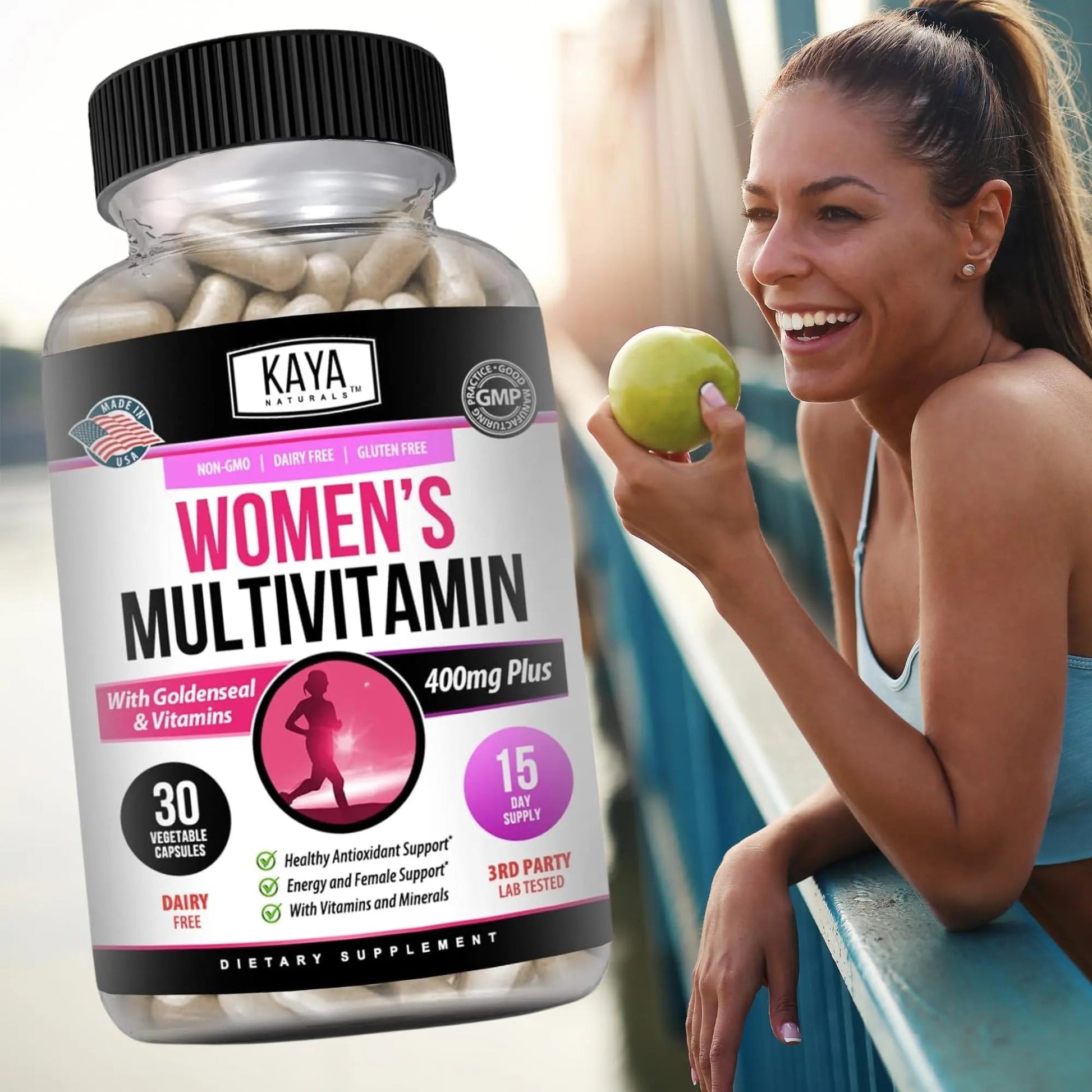 Kaya Naturals Women's Multivitamin, Overall Healthy Antioxidant, and Immune Support, Vitamins A, D, C, E, Biotin Kaya NaturalsAu supplements