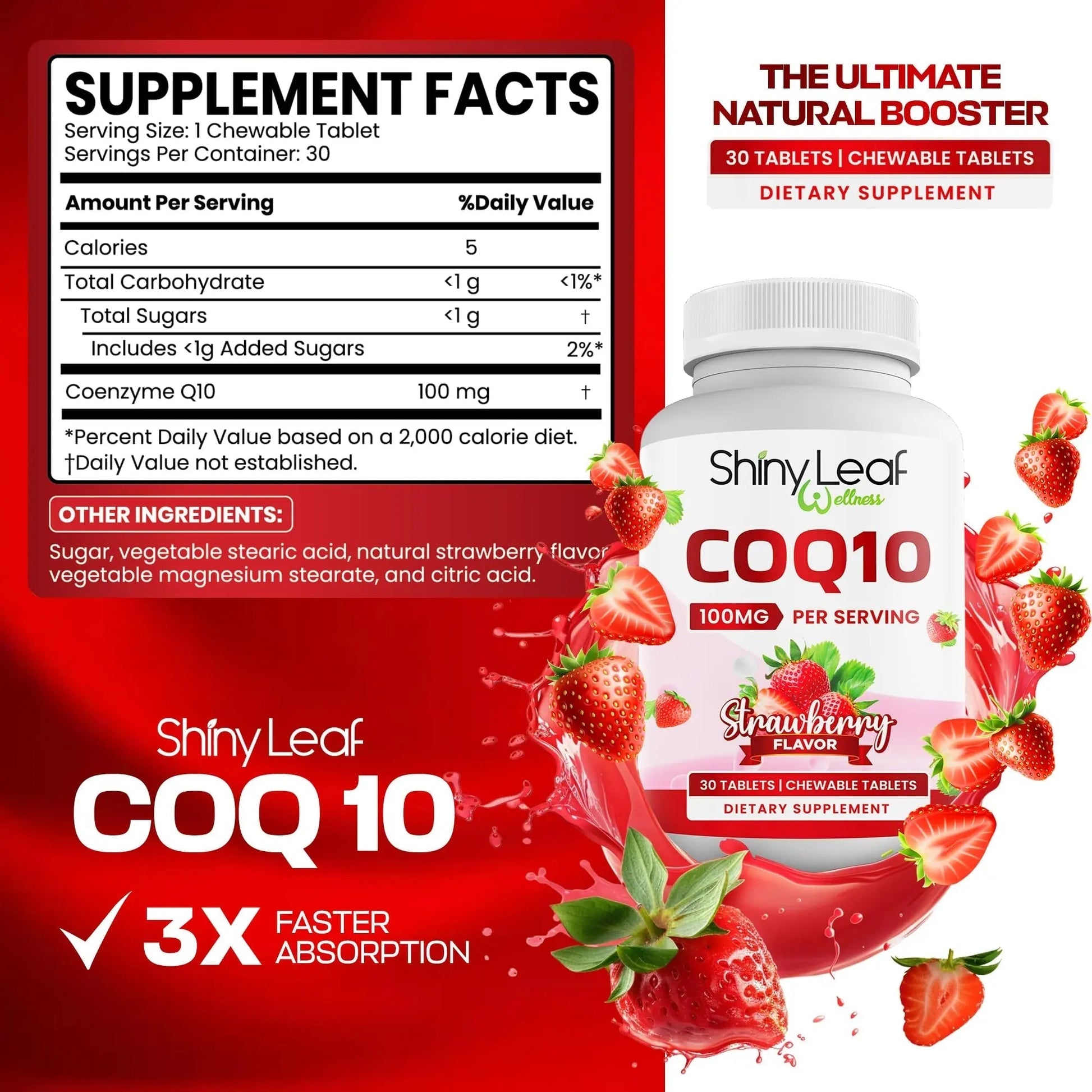 Bariatric Multivitamin with Iron One Capsule Per Day and CoQ10 100mg Supplement for Brain Health and Energy Management Shiny LeafAu supplements