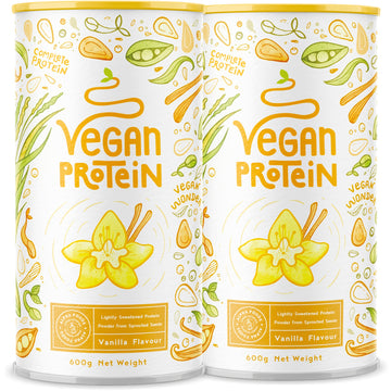 Vegan Protein Powder Vanilla - 1.2kg(80 servings) - 100% Plant Based Protein Powders Alpha FoodsAu supplements