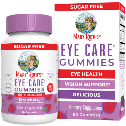 MaryRuth Organics Eye Care Gummies | Eye Health Vitamins for Adults and Kids | Lutein and Zeaxanthin Supplements | for Eyes | Vegan | Non-GMO | Gluten Free | 90 Count MARYRUTH'SUS supplements