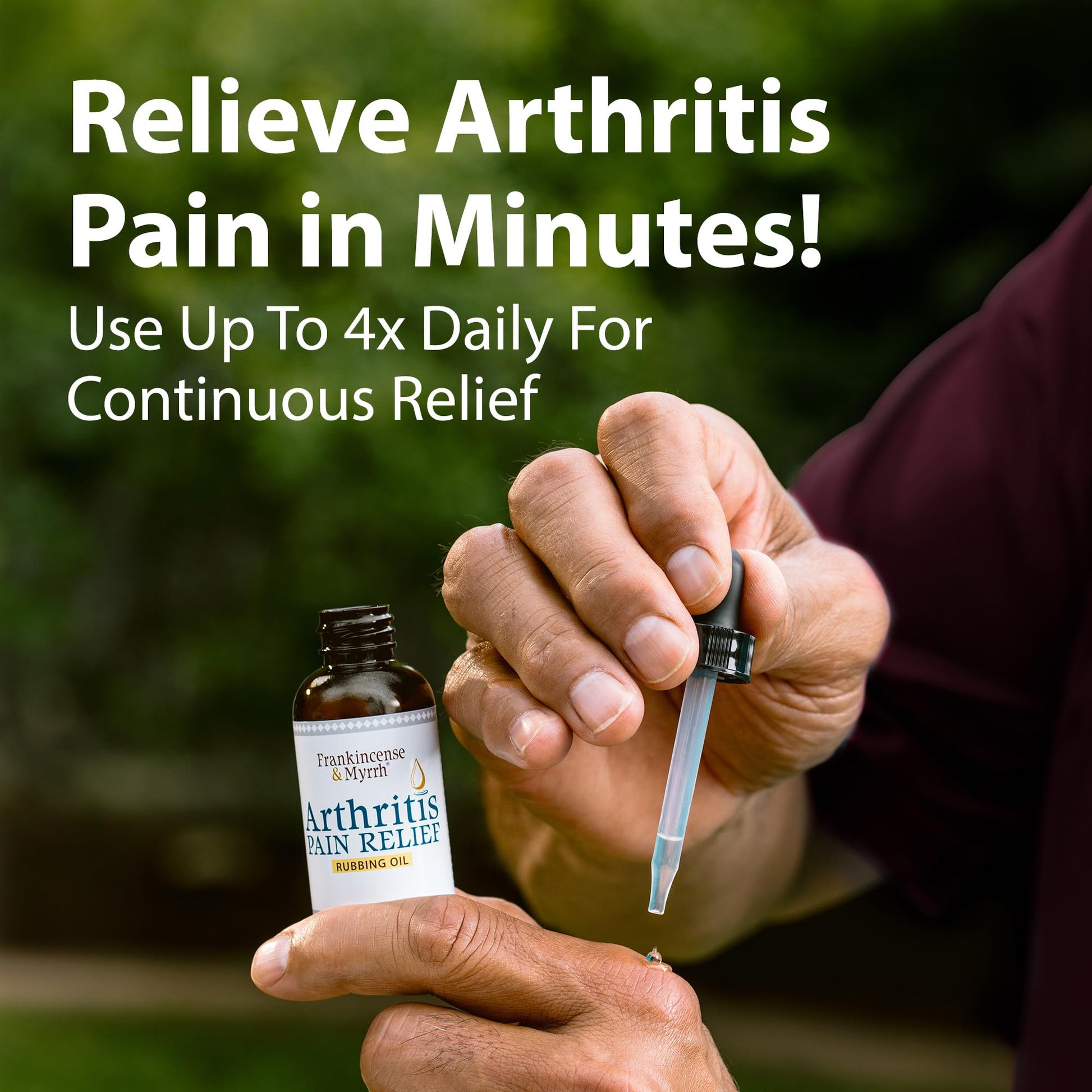 Frankincense & Myrrh Arthritis Pain Relief Rubbing Oil – Arthritis Pain Reliever with Frankincense Essential Oil for Sciatica, Lower Back, Neck, Hands, Knees, Joints and Shoulders, 2 fl.oz. - 1 Pack FRANKINCENSE & MYRRHAu supplements