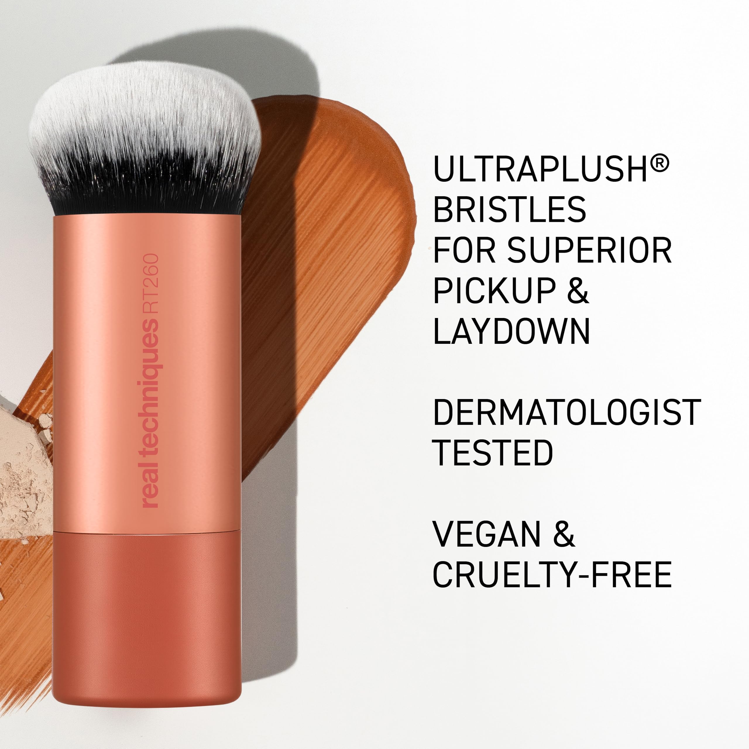 Real Techniques Bubble Blending Makeup Brush, Multipurpose Foundation Brush For Liquid, Cream, & Powder Products, Unique Round Brush Head, Synthetic Bristles, Vegan & Cruelty Free, 1 Count Real TechniquesAu supplements